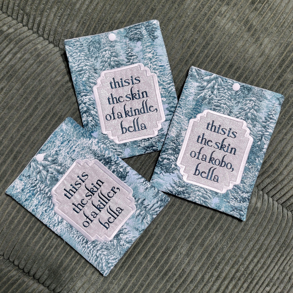 Skin of a Killer Kindle Kobo Lightly Padded Kindle E-Reader Sleeve with Snap