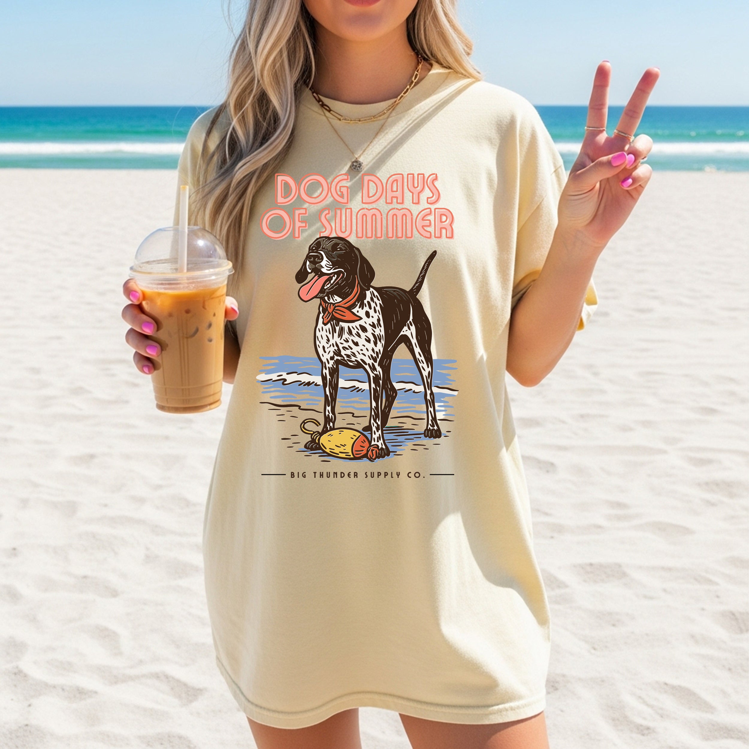 Dog Days Of Summer Pointer - Comfort Colors Unisex T-shirt