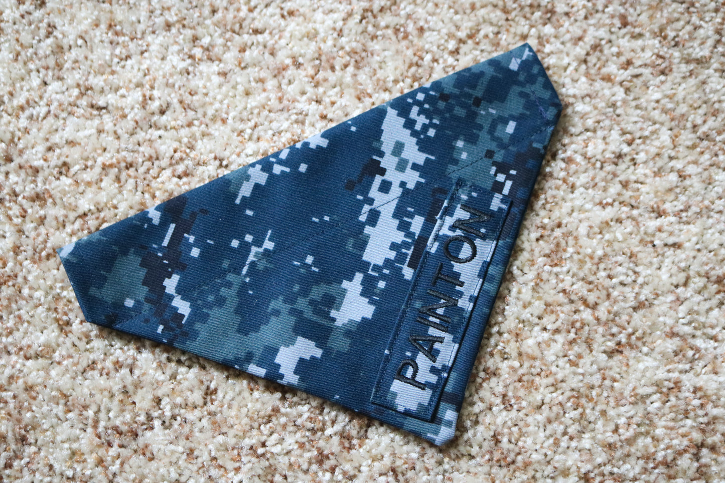 U.S. Navy Type I Digital Custom Military Dog Cat Slip On Collar Bandana