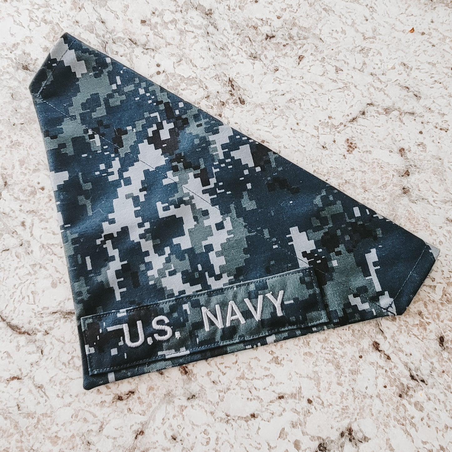 U.S. Navy Type I Digital Custom Military Dog Cat Slip On Collar Bandana