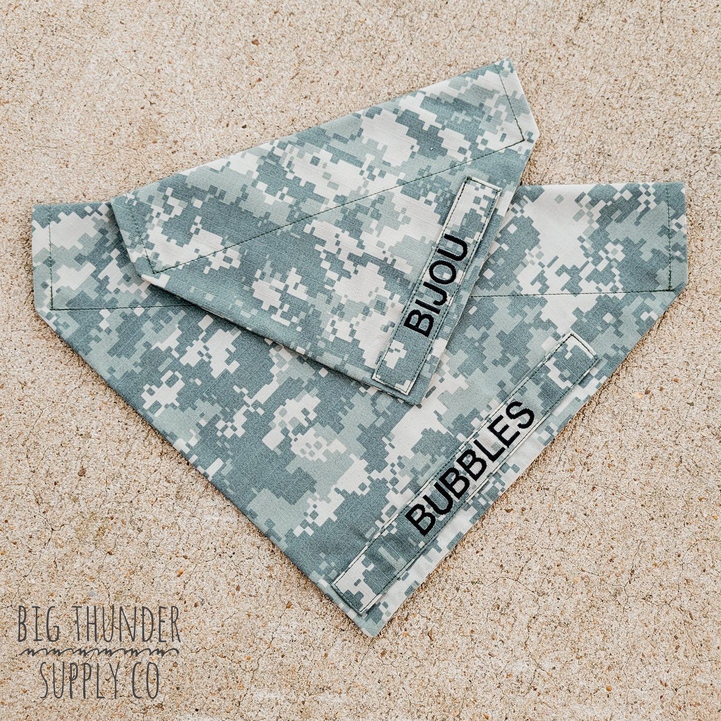 U.S. Army Digital Custom Military Dog Cat Slip On Collar Bandana