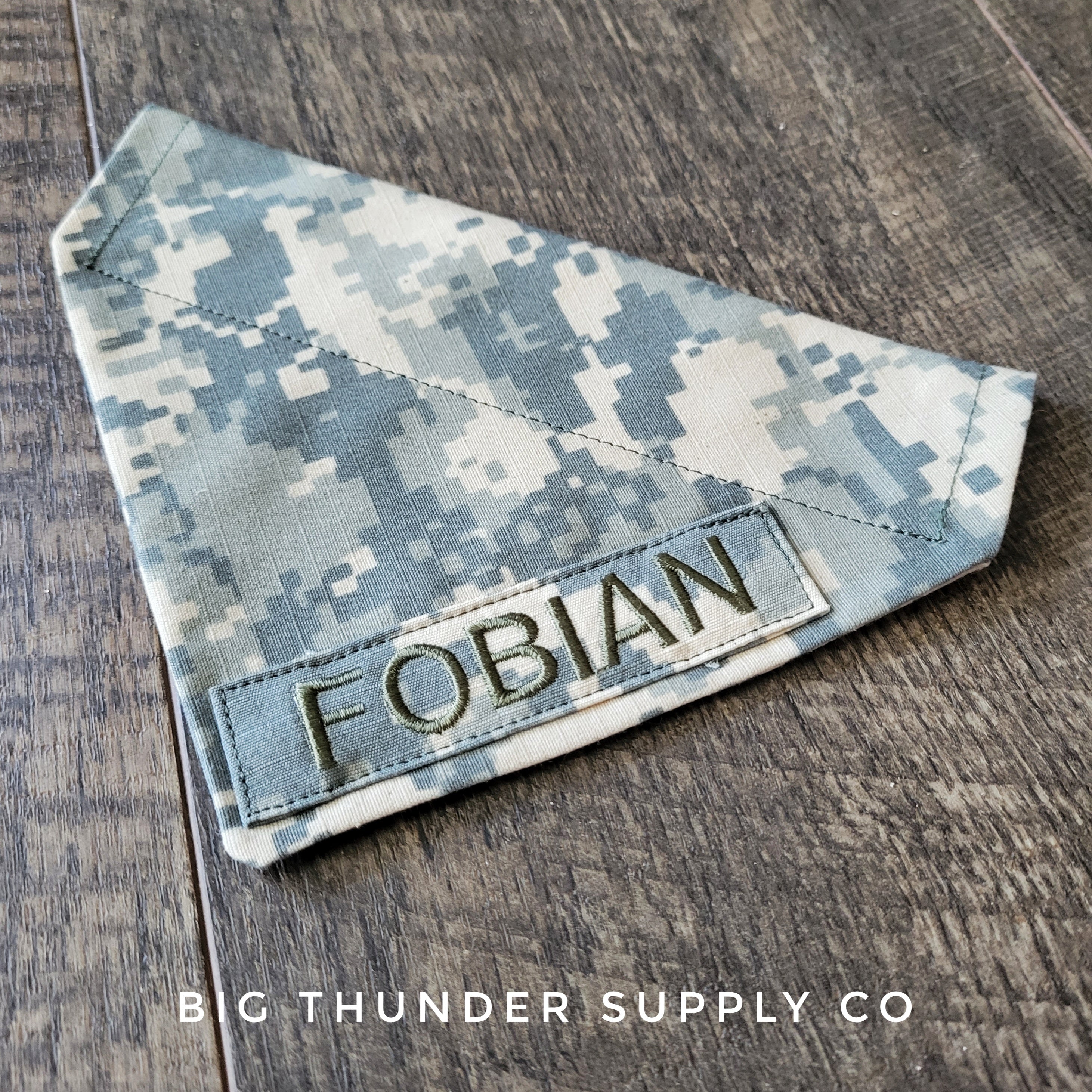 U.S. Army Digital Custom Military Dog Cat Slip On Collar Bandana
