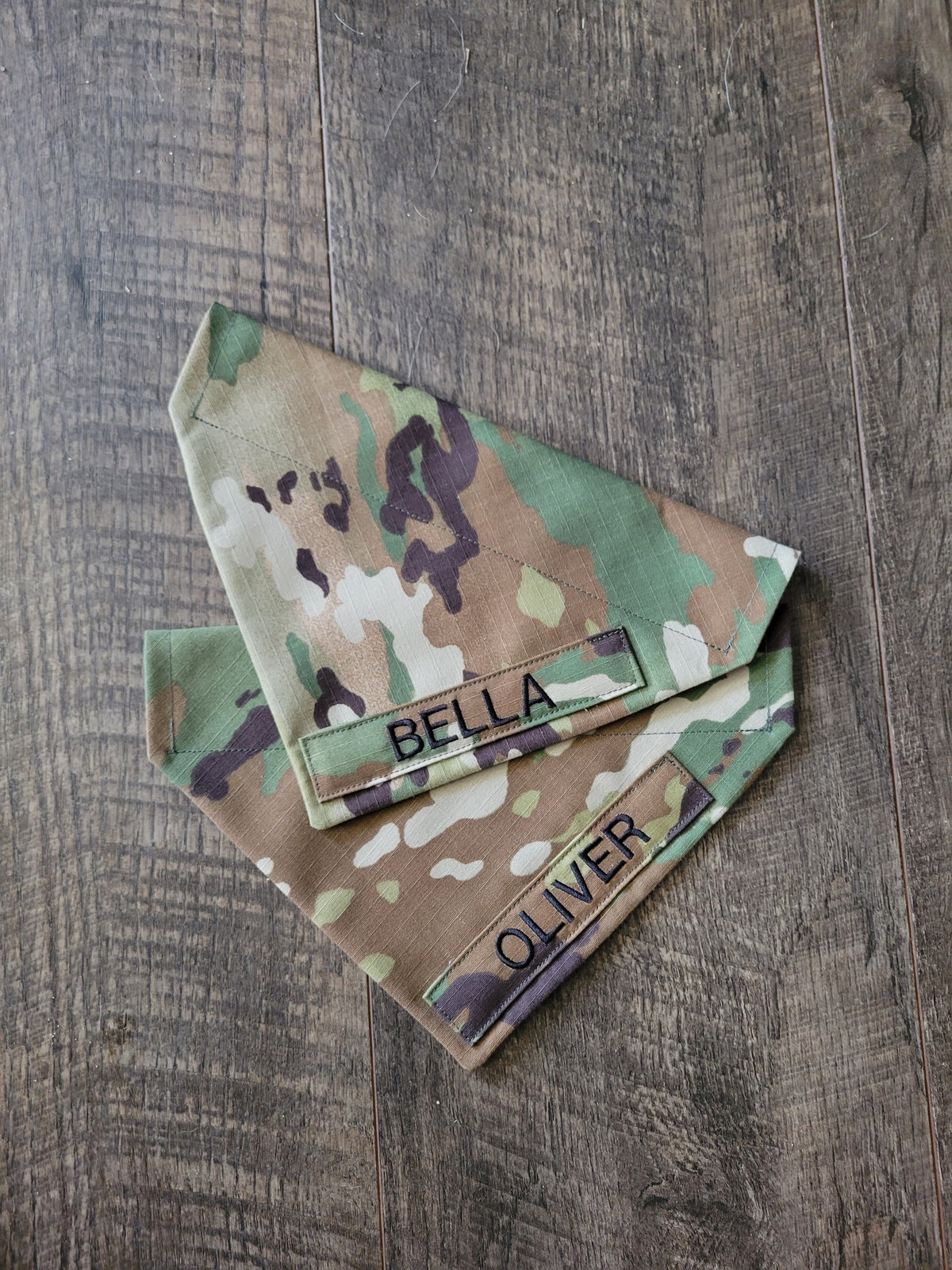 U.S. Army Air Force Multicam Custom Military Dog Cat Slip On Collar Bandana