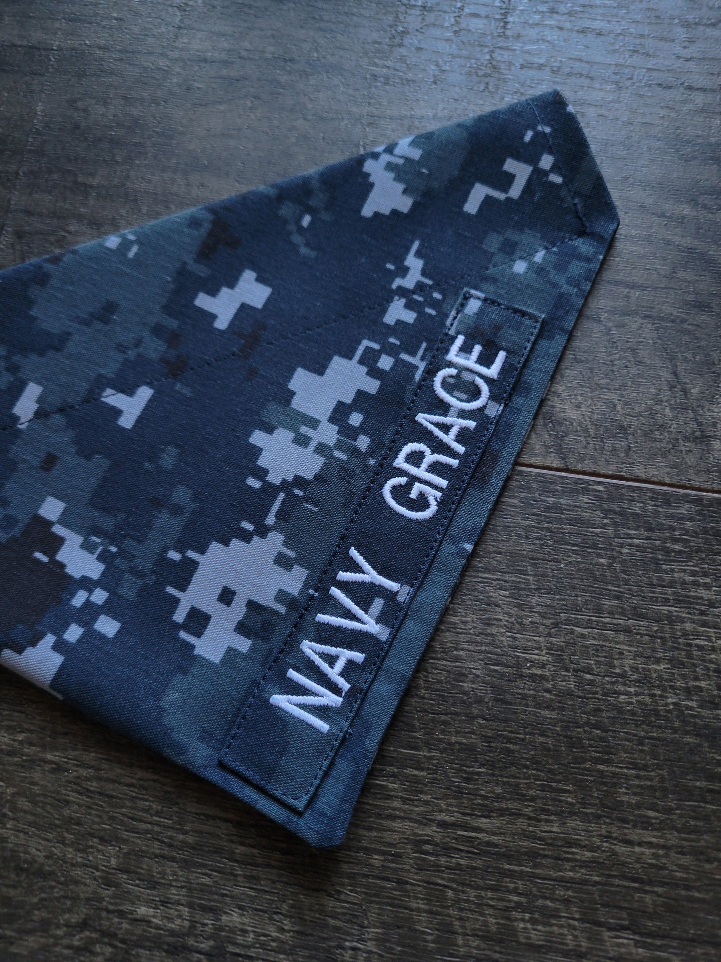 U.S. Navy Type I Digital Custom Military Dog Cat Slip On Collar Bandana