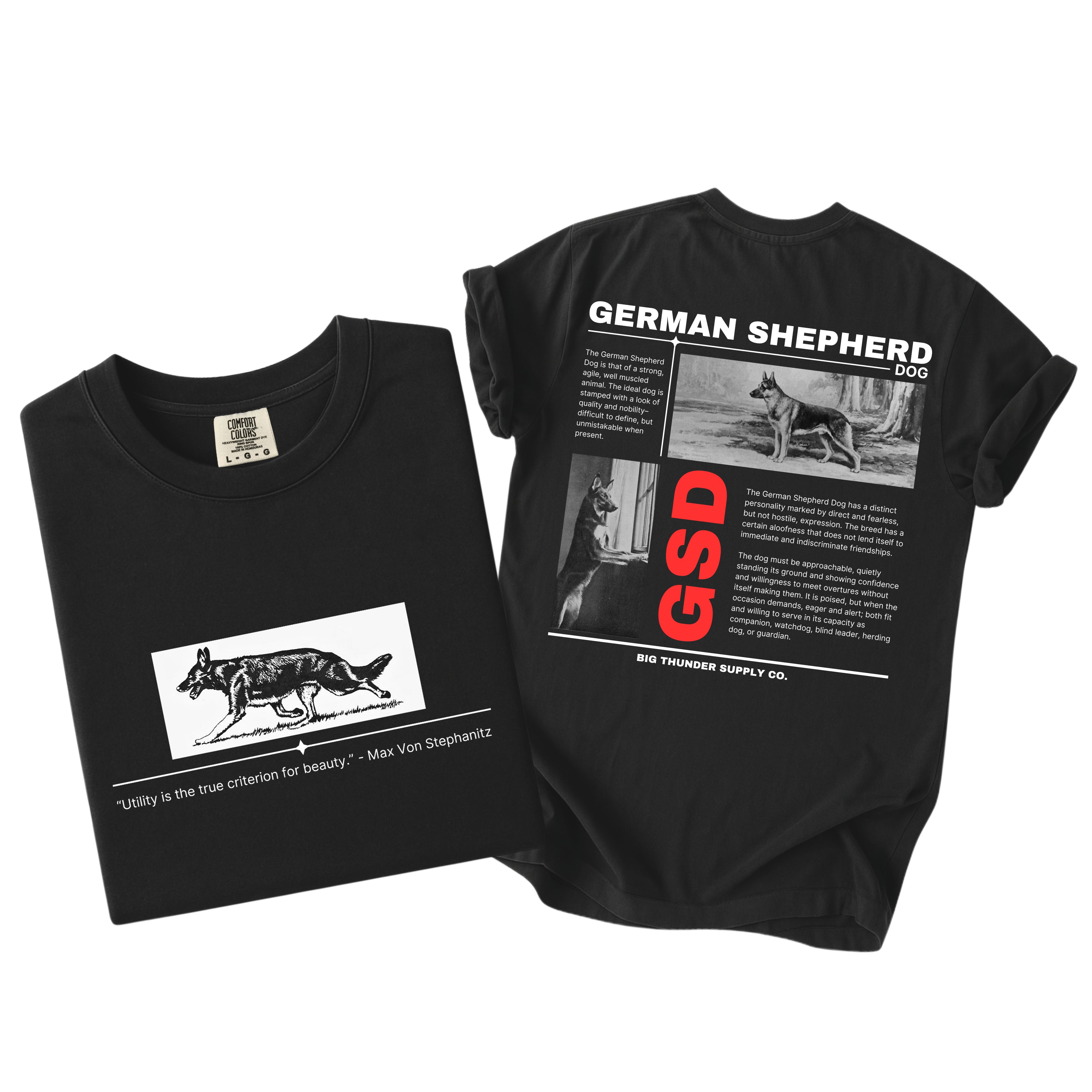 German Shepherd - Comfort Colors Unisex Heavyweight T-shirt