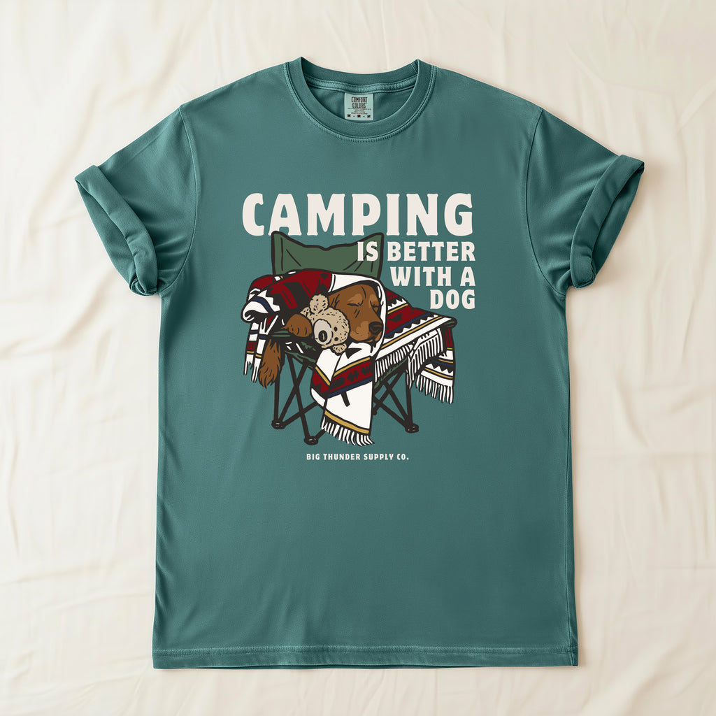 Camping Is Better With A Dog - Comfort Colors Unisex T-Shirt