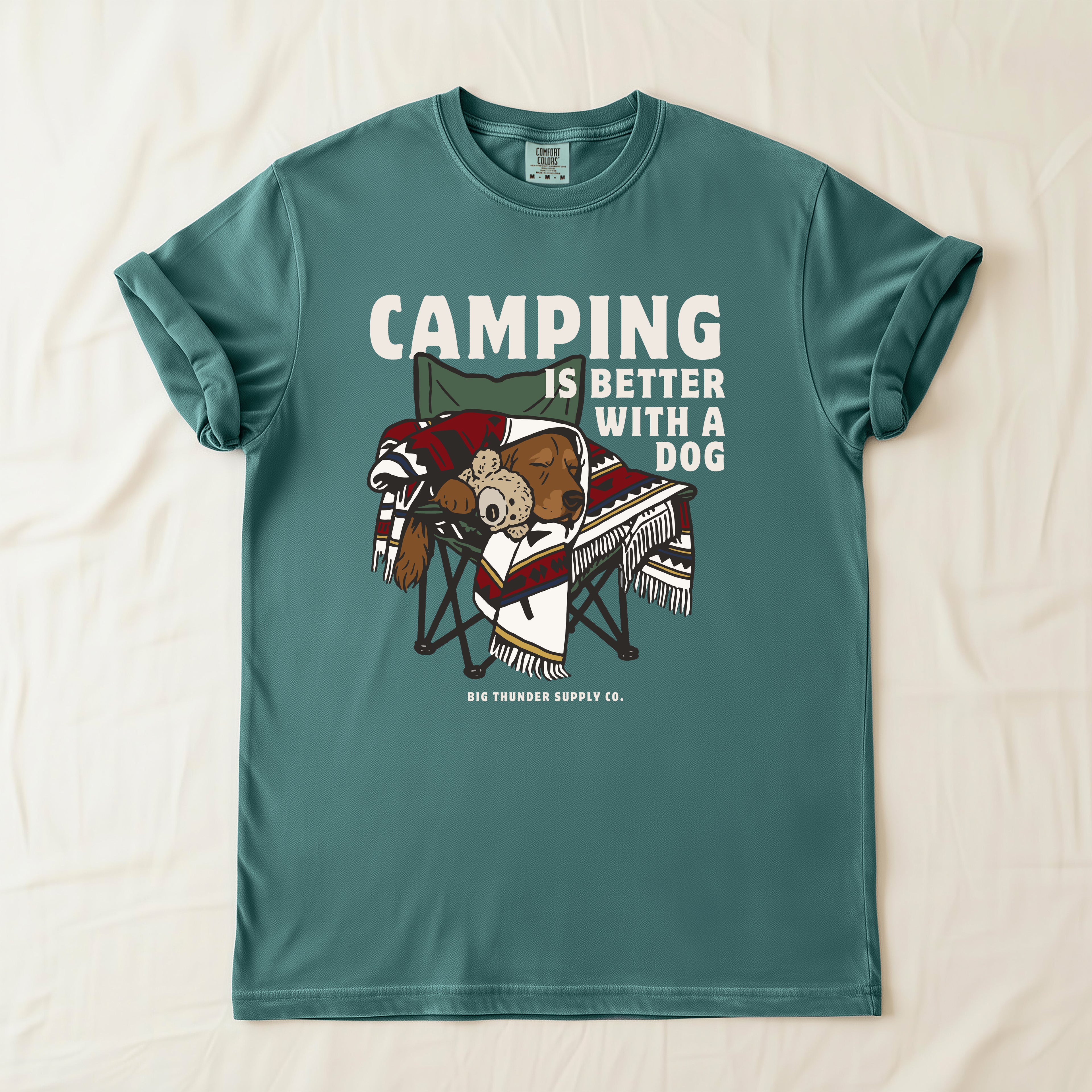 Camping Is Better With A Dog - Comfort Colors Unisex T-Shirt