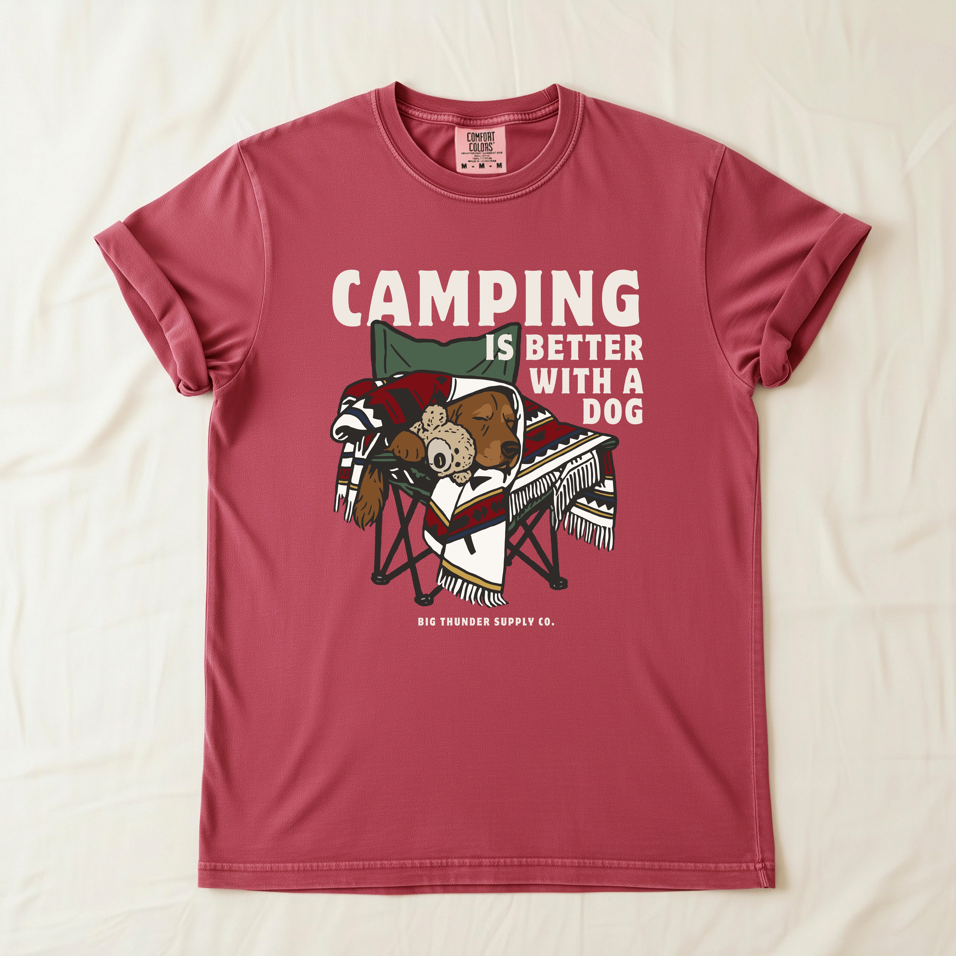 Camping Is Better With A Dog - Comfort Colors Unisex T-Shirt