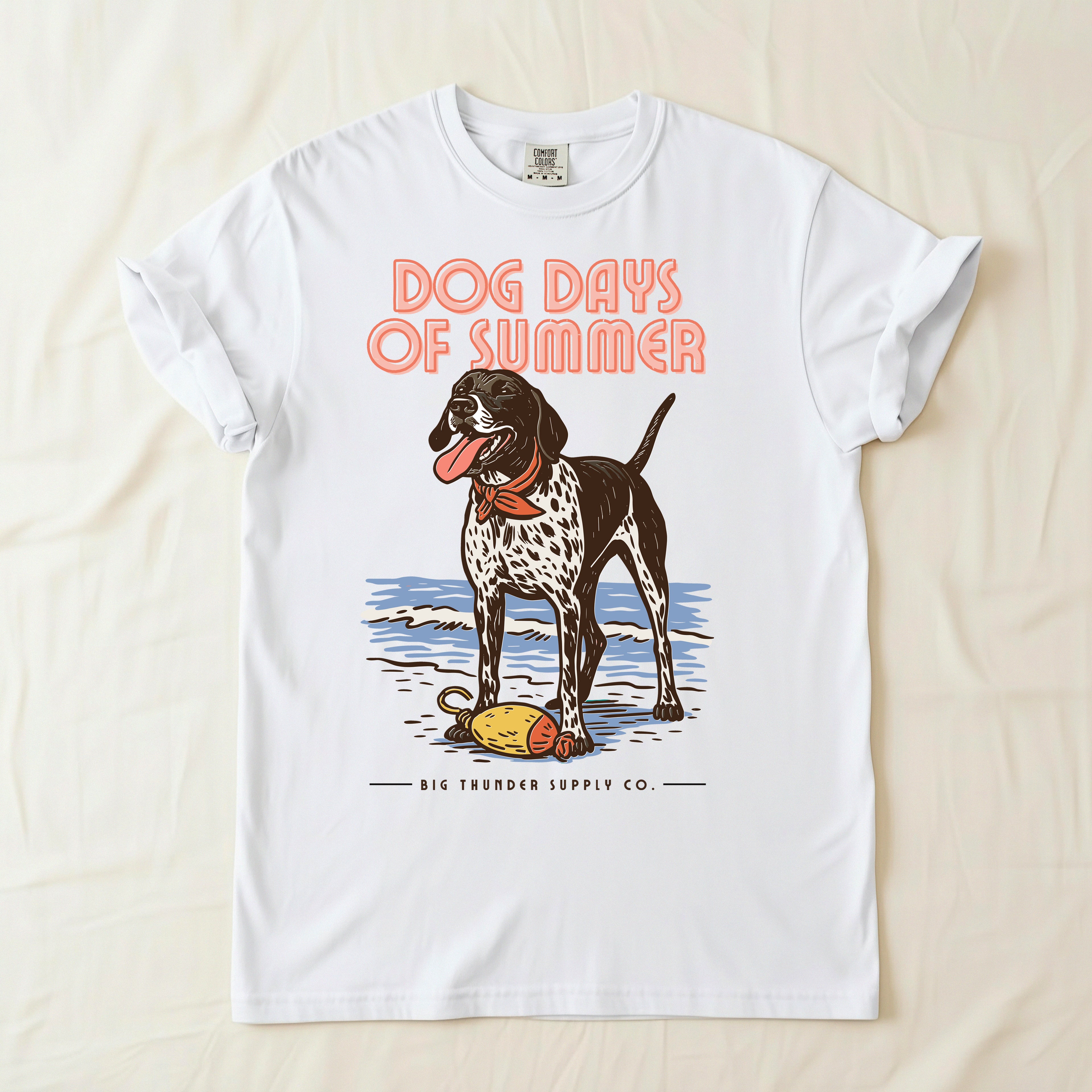 Dog Days Of Summer Pointer - Comfort Colors Unisex T-shirt