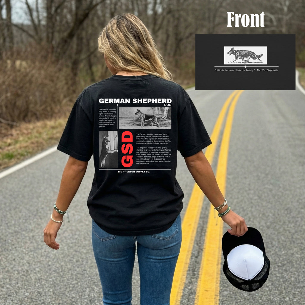 German Shepherd - Comfort Colors Unisex Heavyweight T-shirt