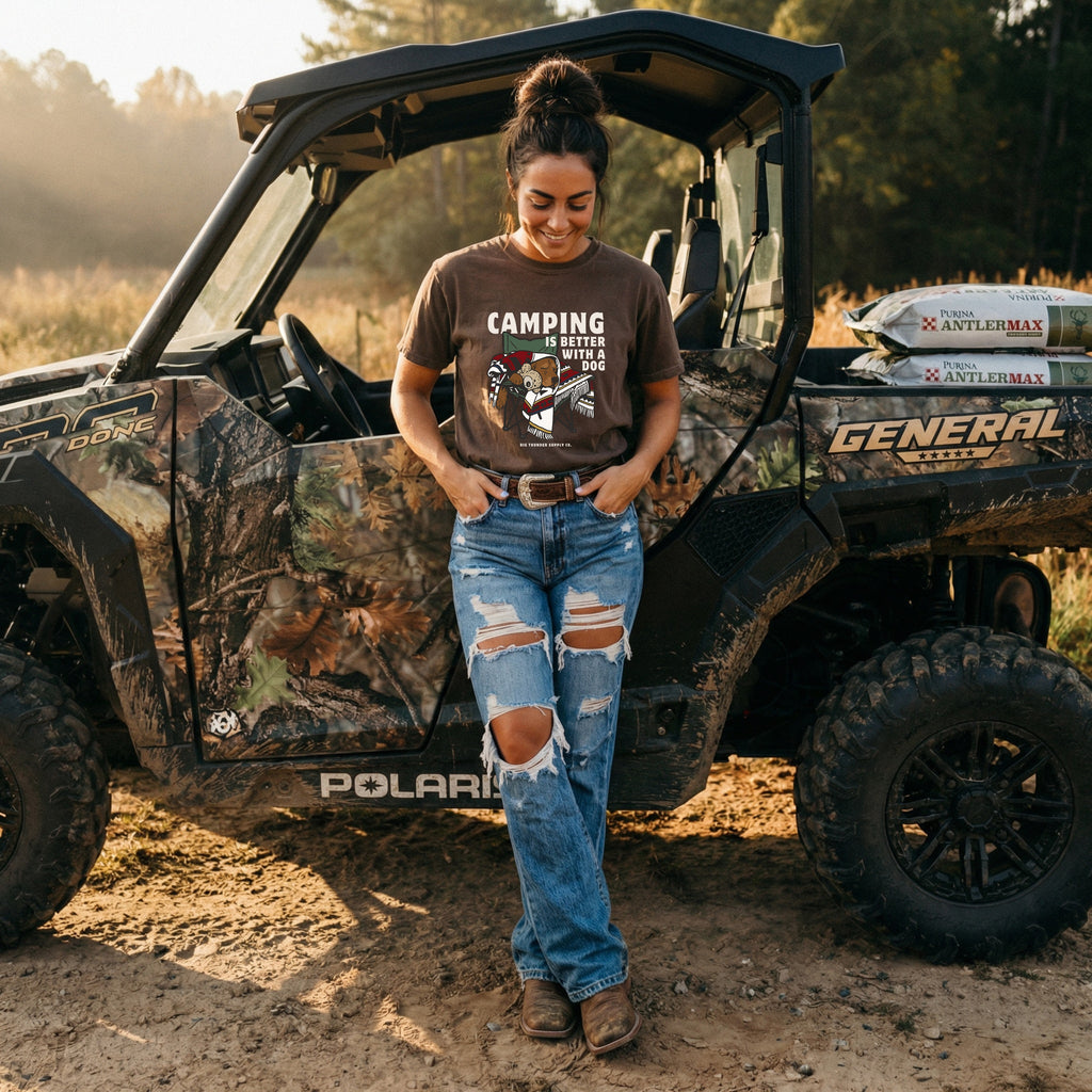 Camping Is Better With A Dog - Comfort Colors Unisex T-Shirt