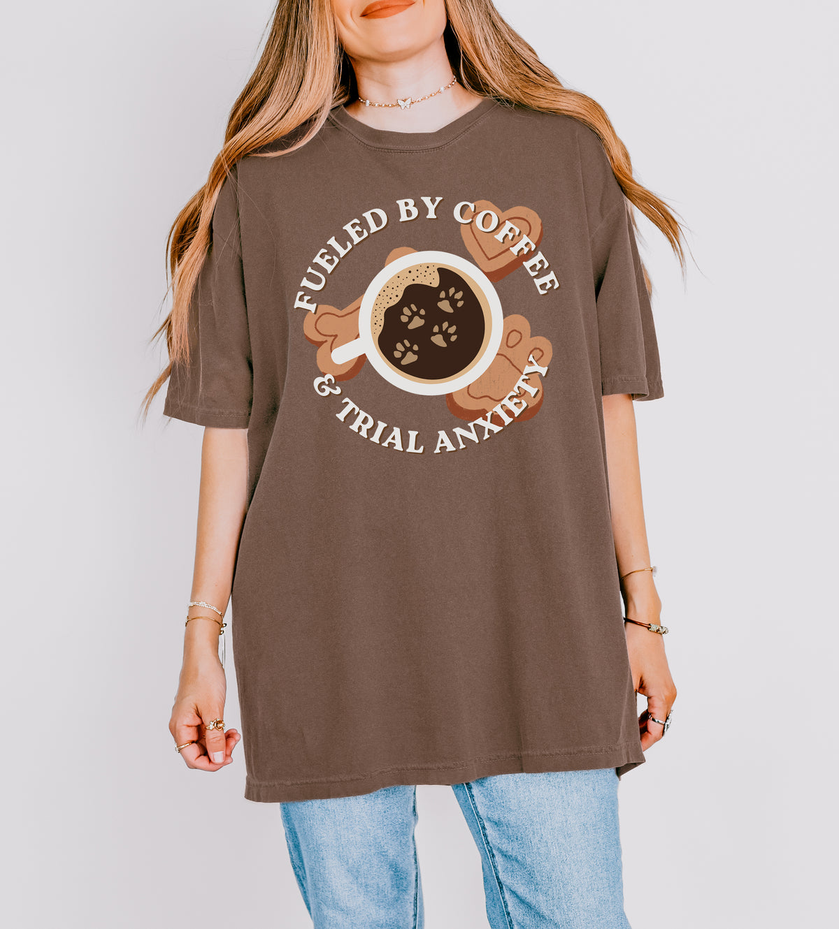 Coffee and Trial Anxiety - Comfort Colors Unisex T-Shirt