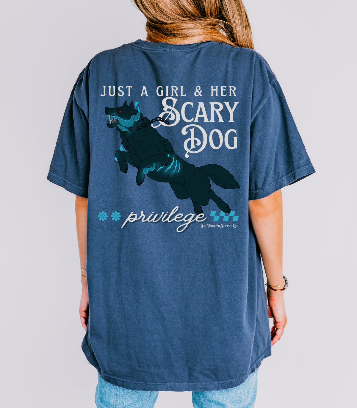 Scary Dog Privilege - Comfort Colors Unisex T-shirt