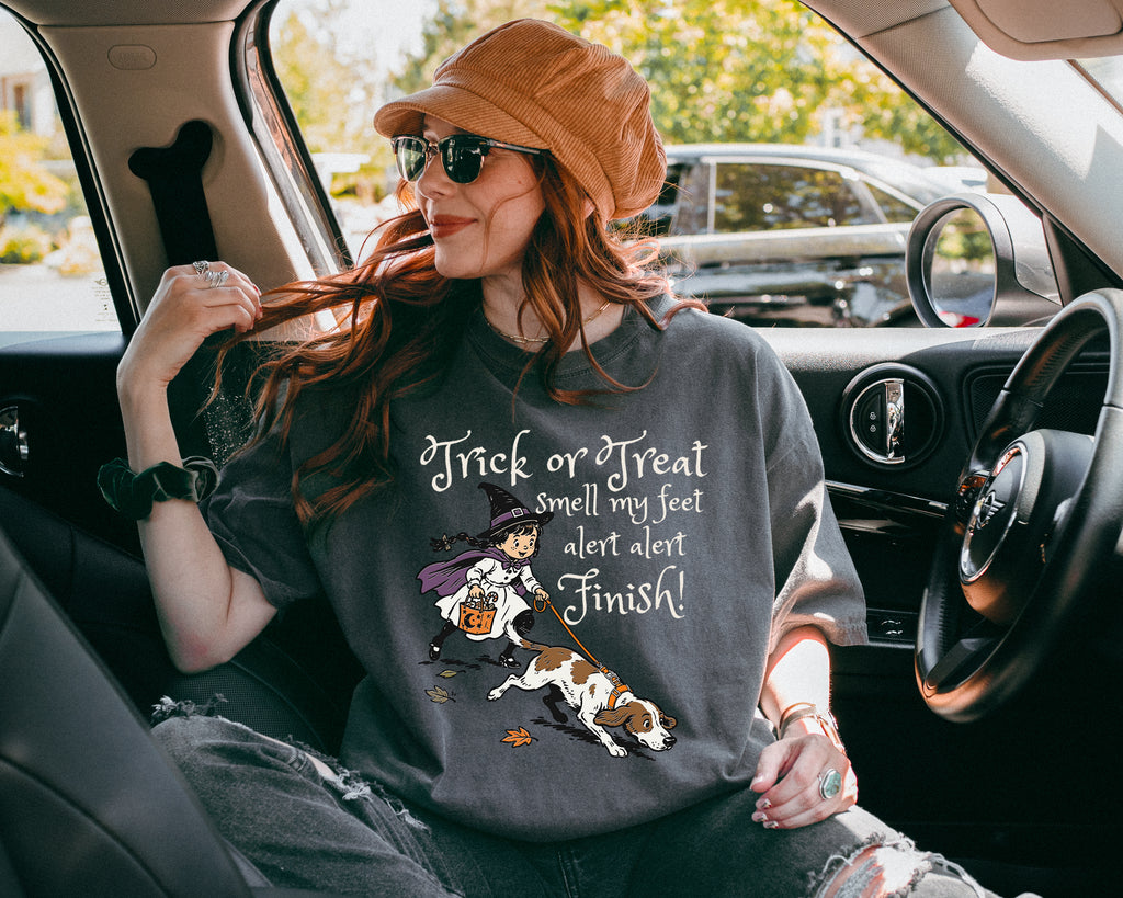 Halloween Trick or Treat Scent Work - Comfort Colors Unisex T-shirt