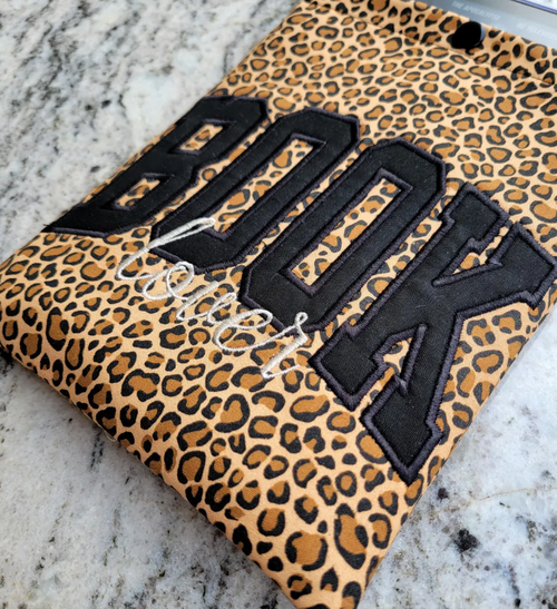 Book Lover Leopard Print Retro Kindle Sleeve with Snap - E-Reader Cover