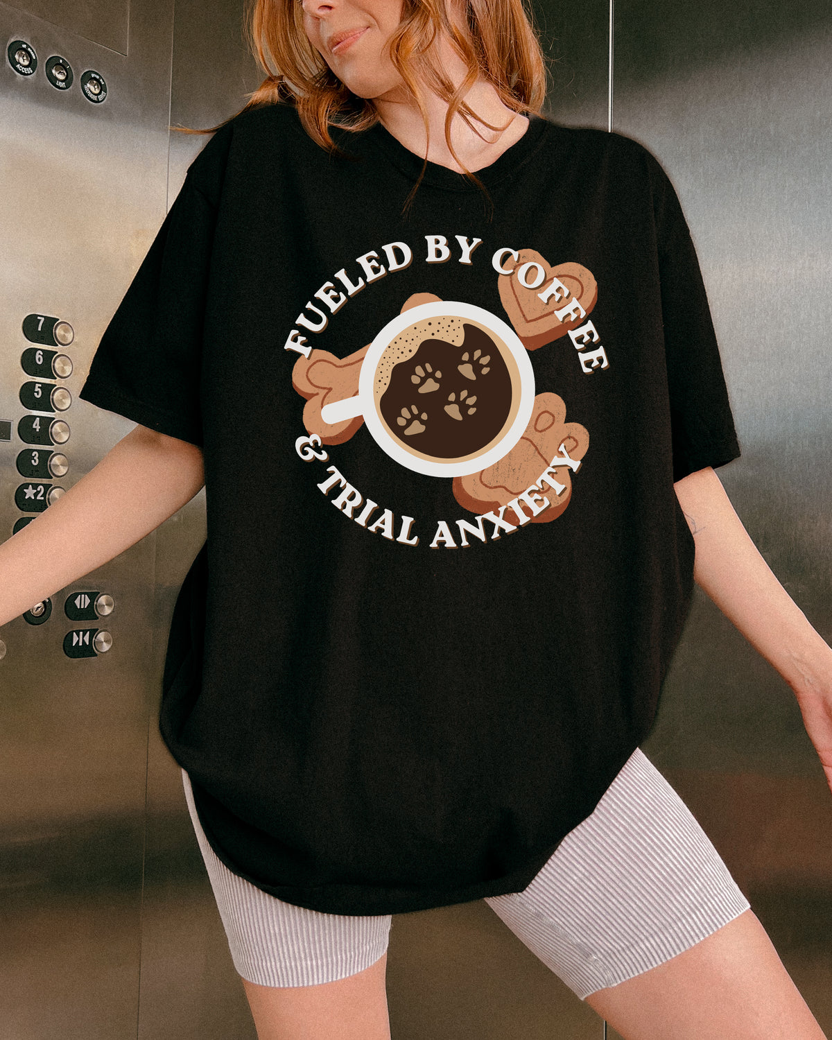 Coffee and Trial Anxiety - Comfort Colors Unisex T-Shirt