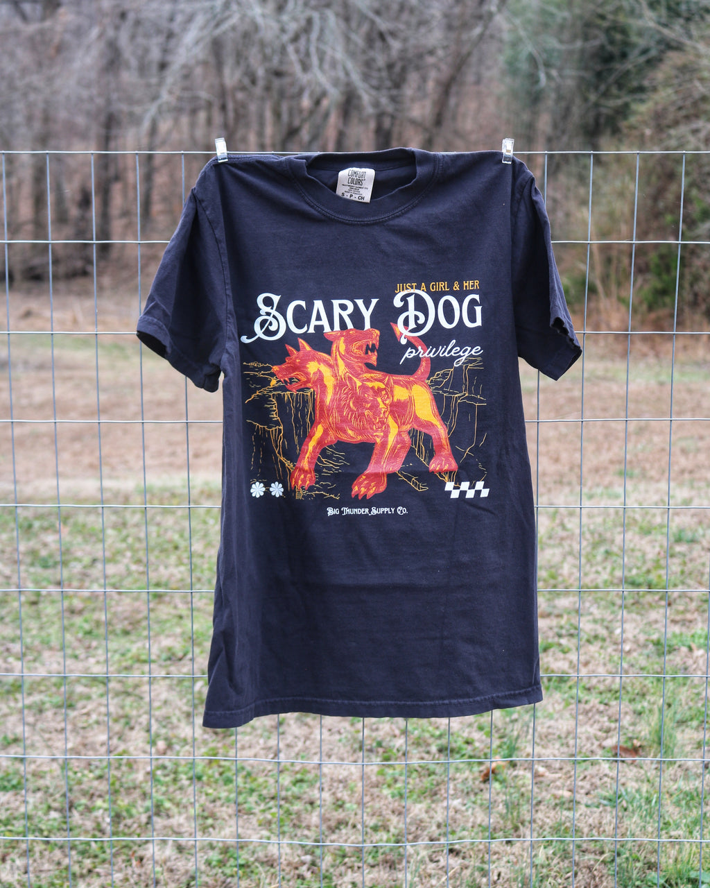 Scary Dog Privilege - Comfort Colors Unisex Heavyweight T-shirt