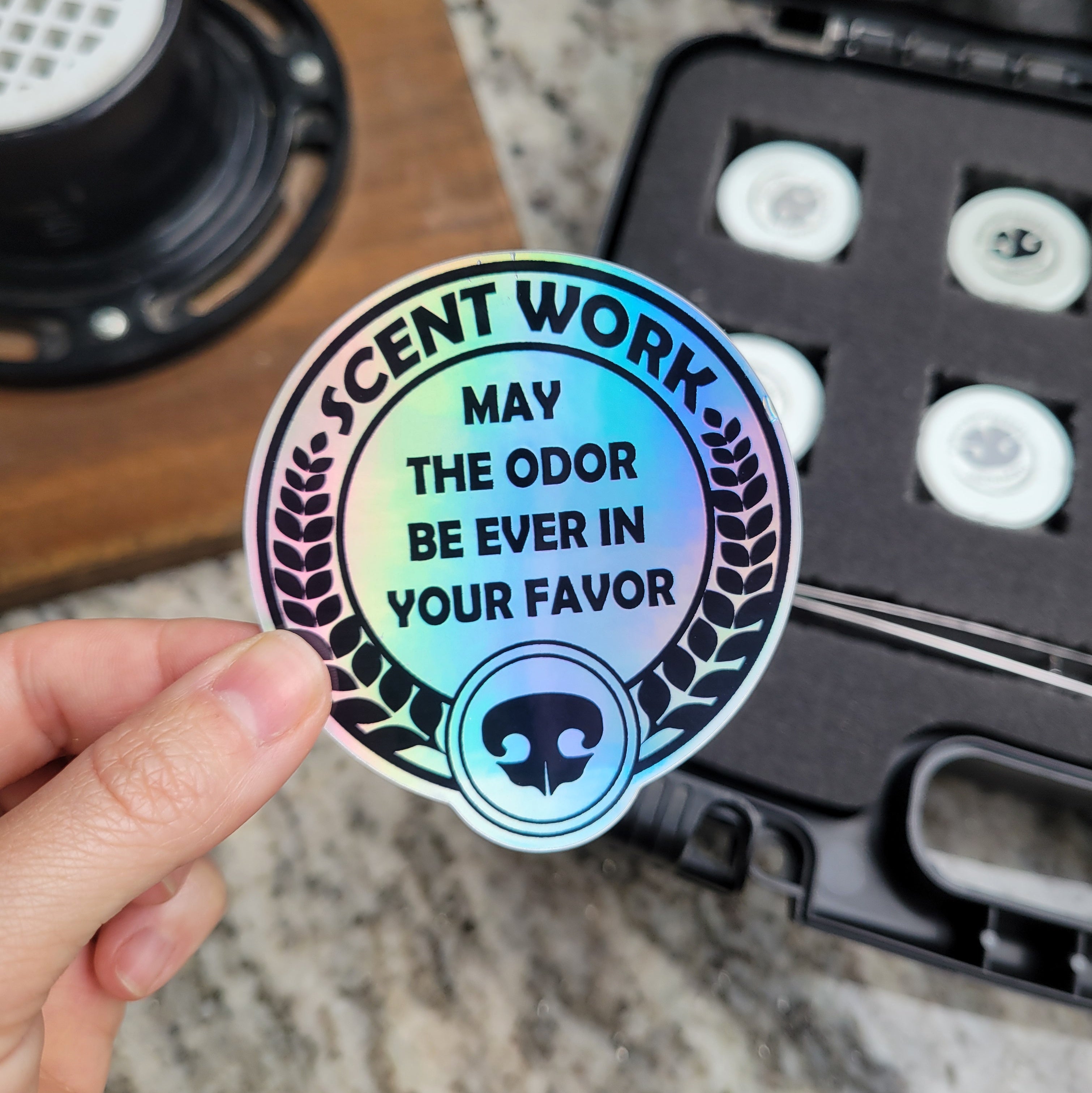 May The Odor Be Ever In Your Favor Scent Work Sticker