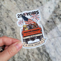250 Year USA Celebration Labs In Truck Sticker