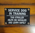 Service Dog Stroller Tag