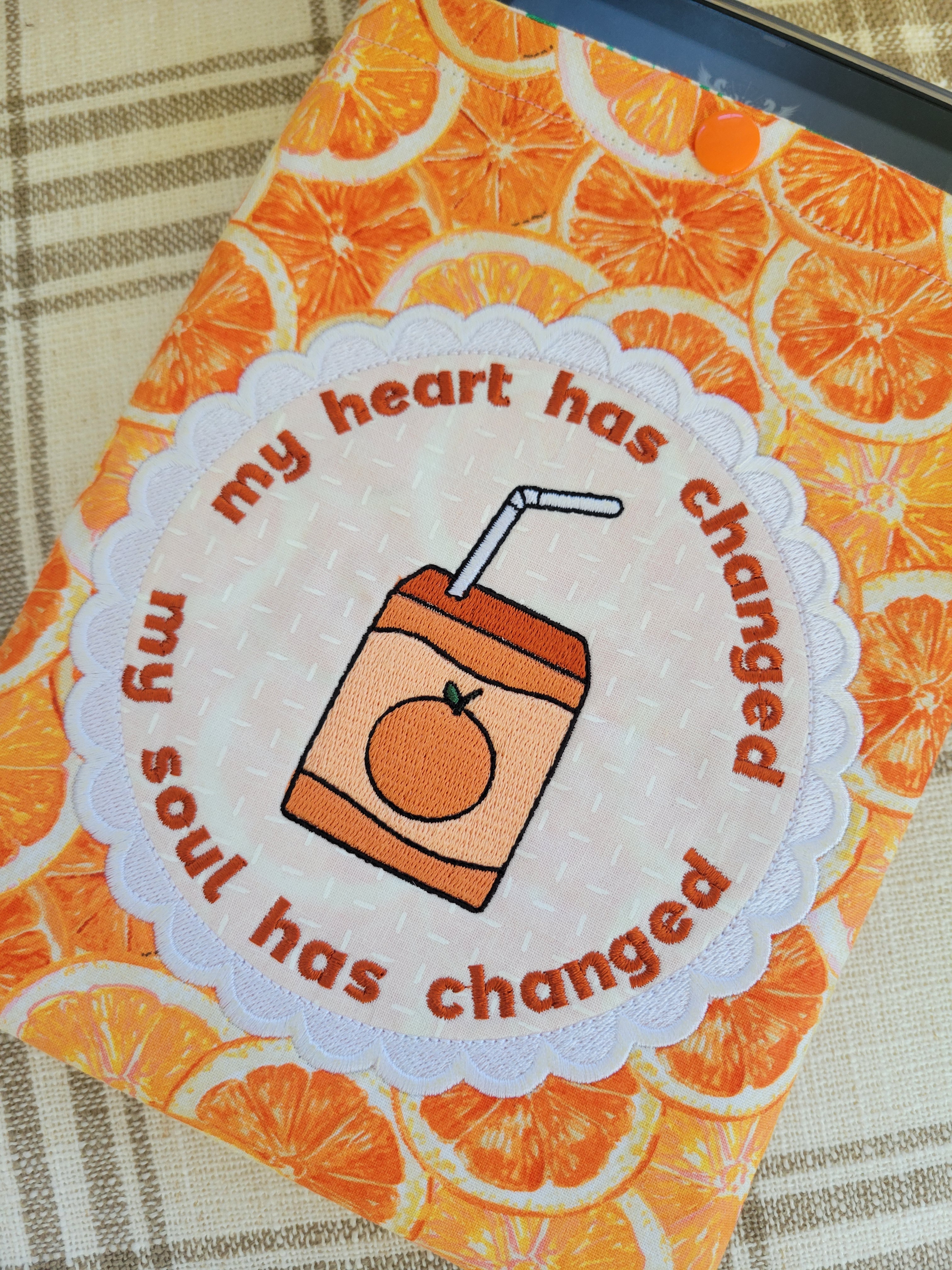 Orange Juice E-Reader Sleeve