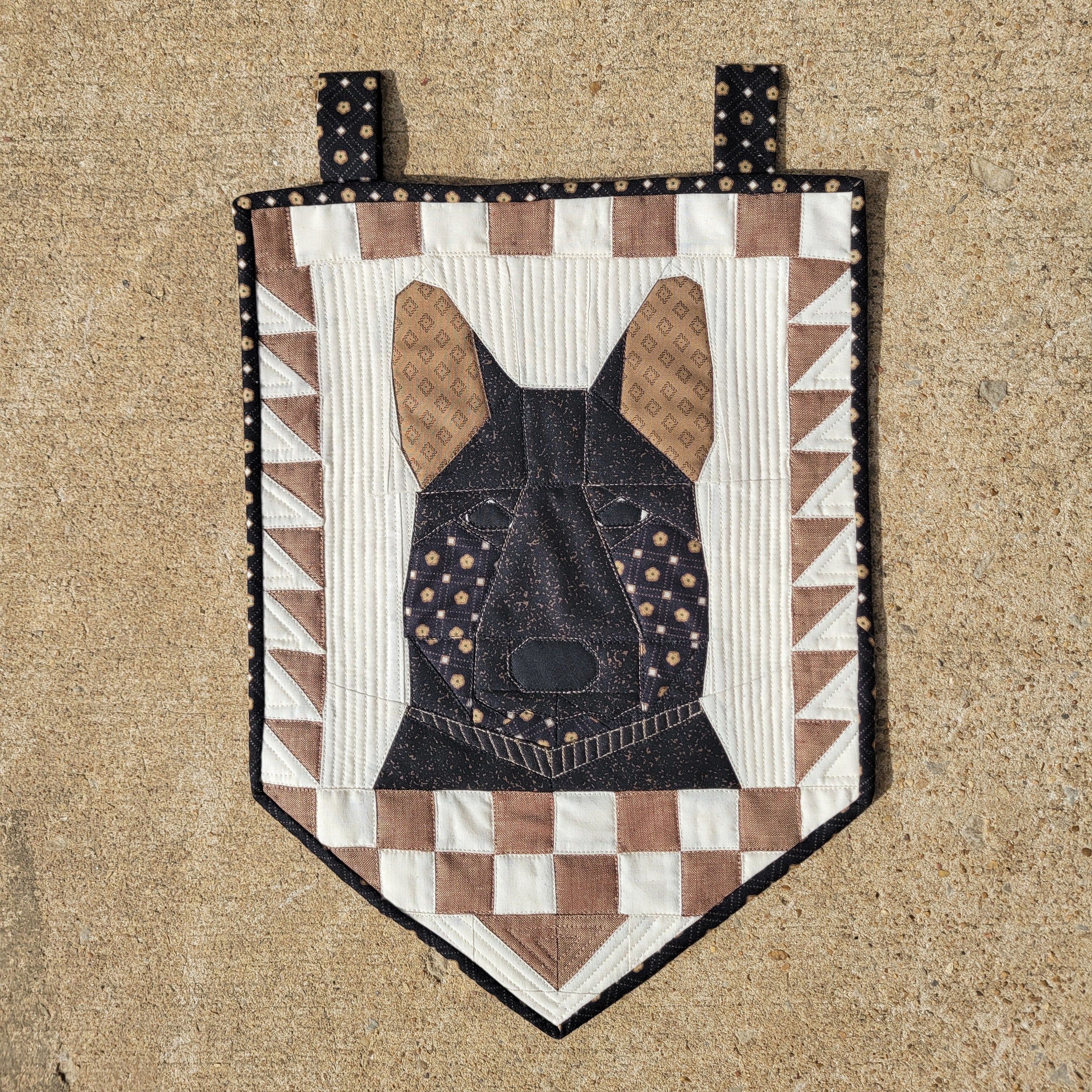 German Shepherd Handmade Quilted Wall Hanging