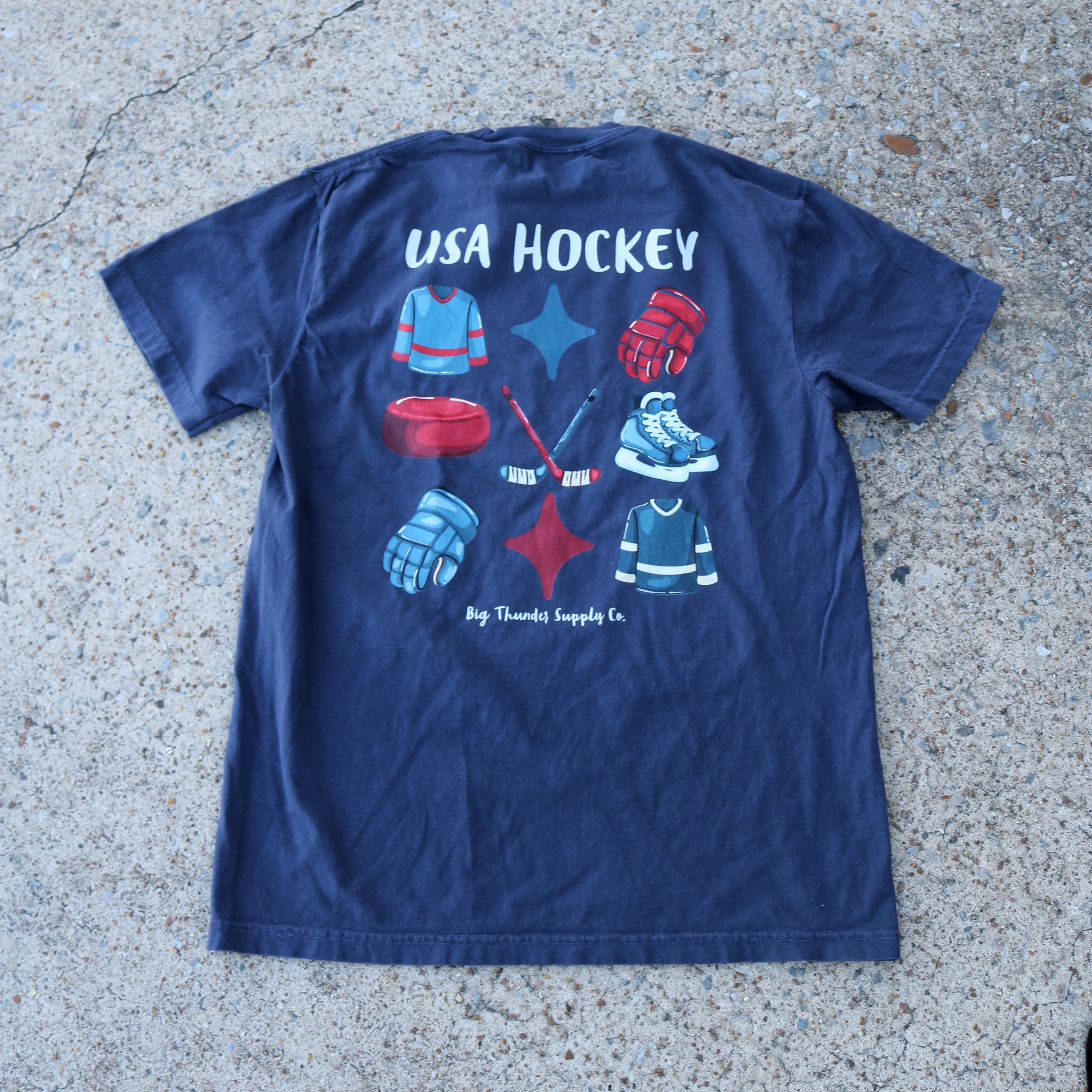 Team USA Hockey - Unisex Comfort Colors T-shirt