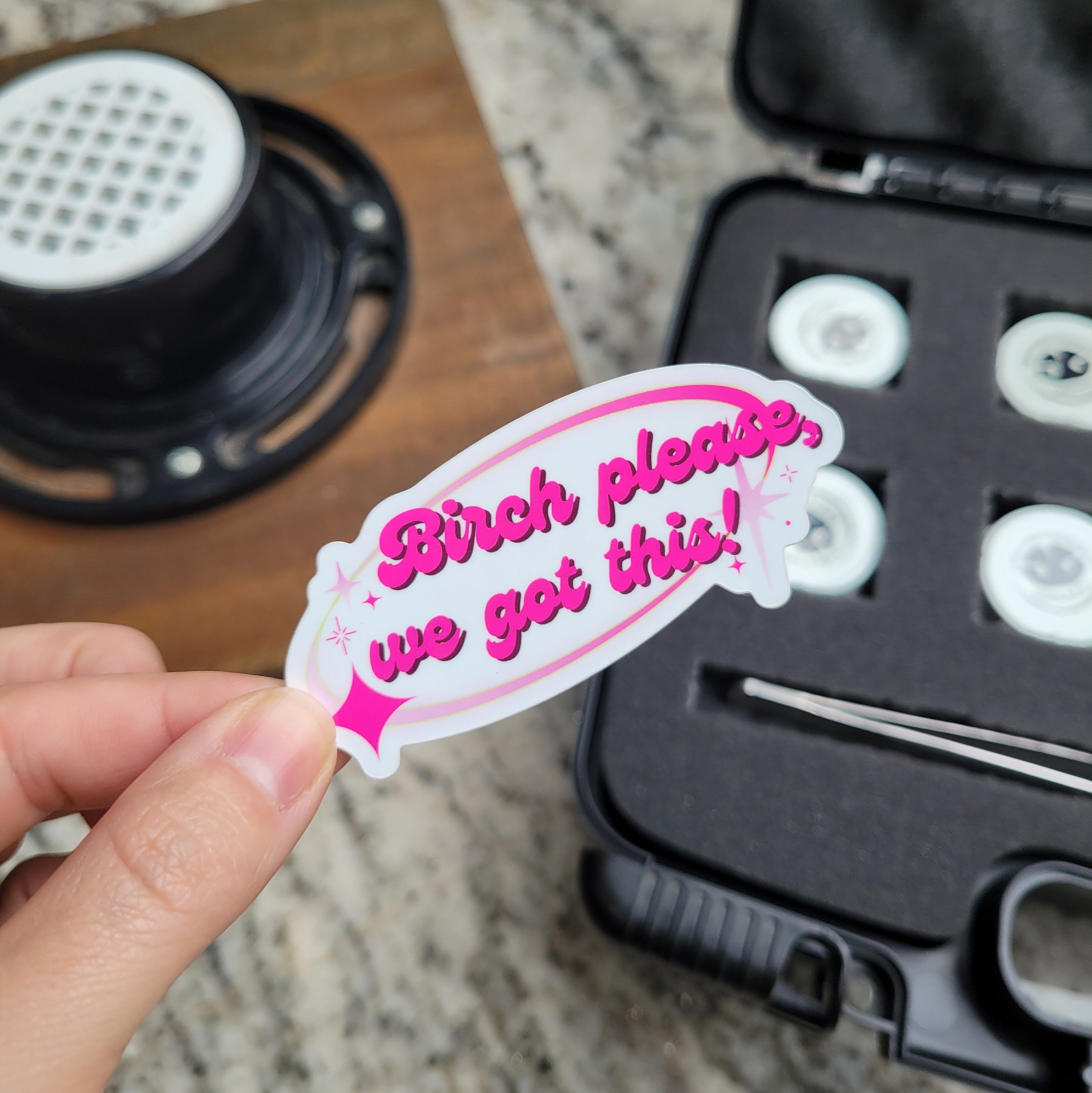 Birch Please, We Got This Scent Work Sticker