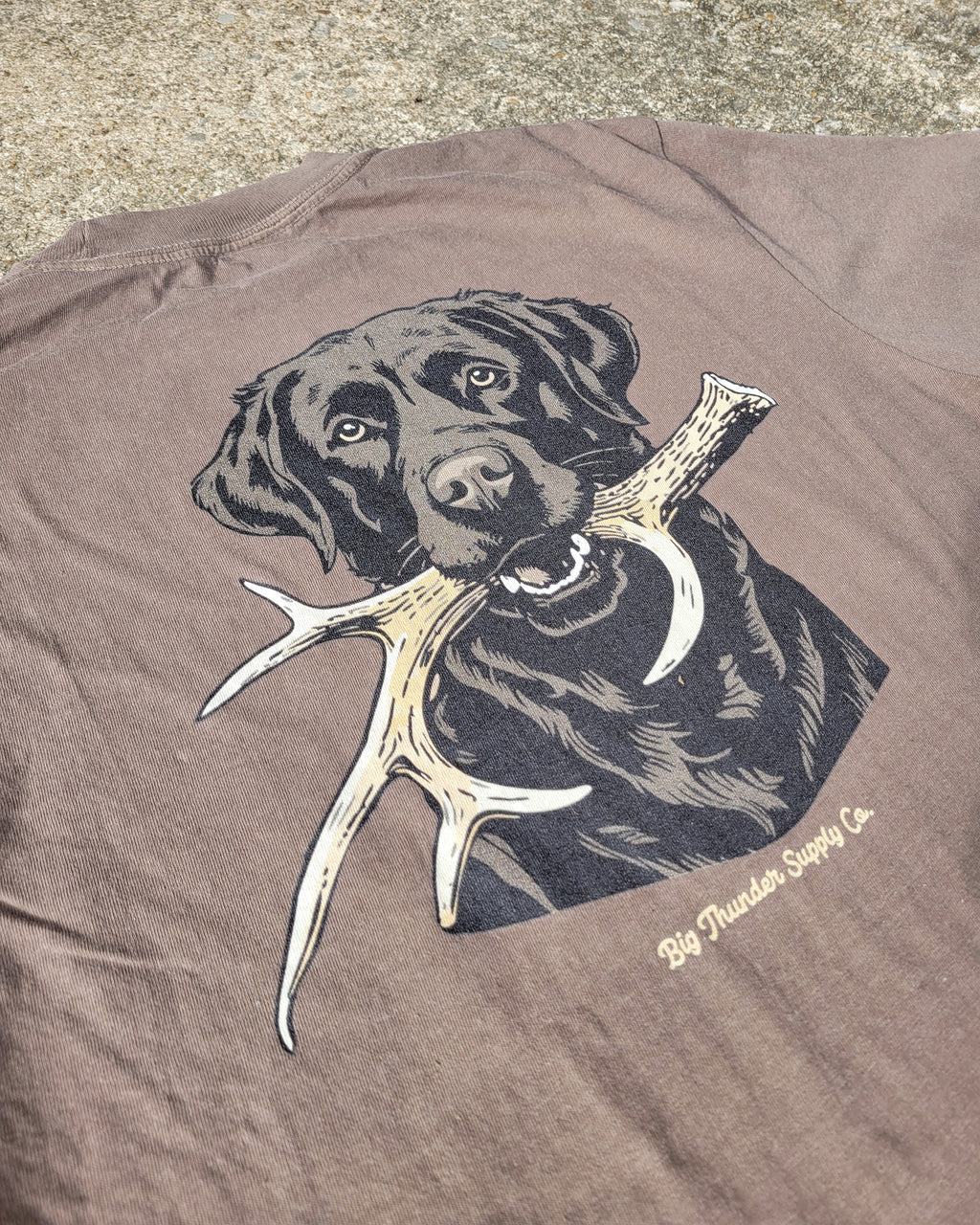 Shed Dog Chocolate Lab - Comfort Colors Unisex Heavyweight T-shirt