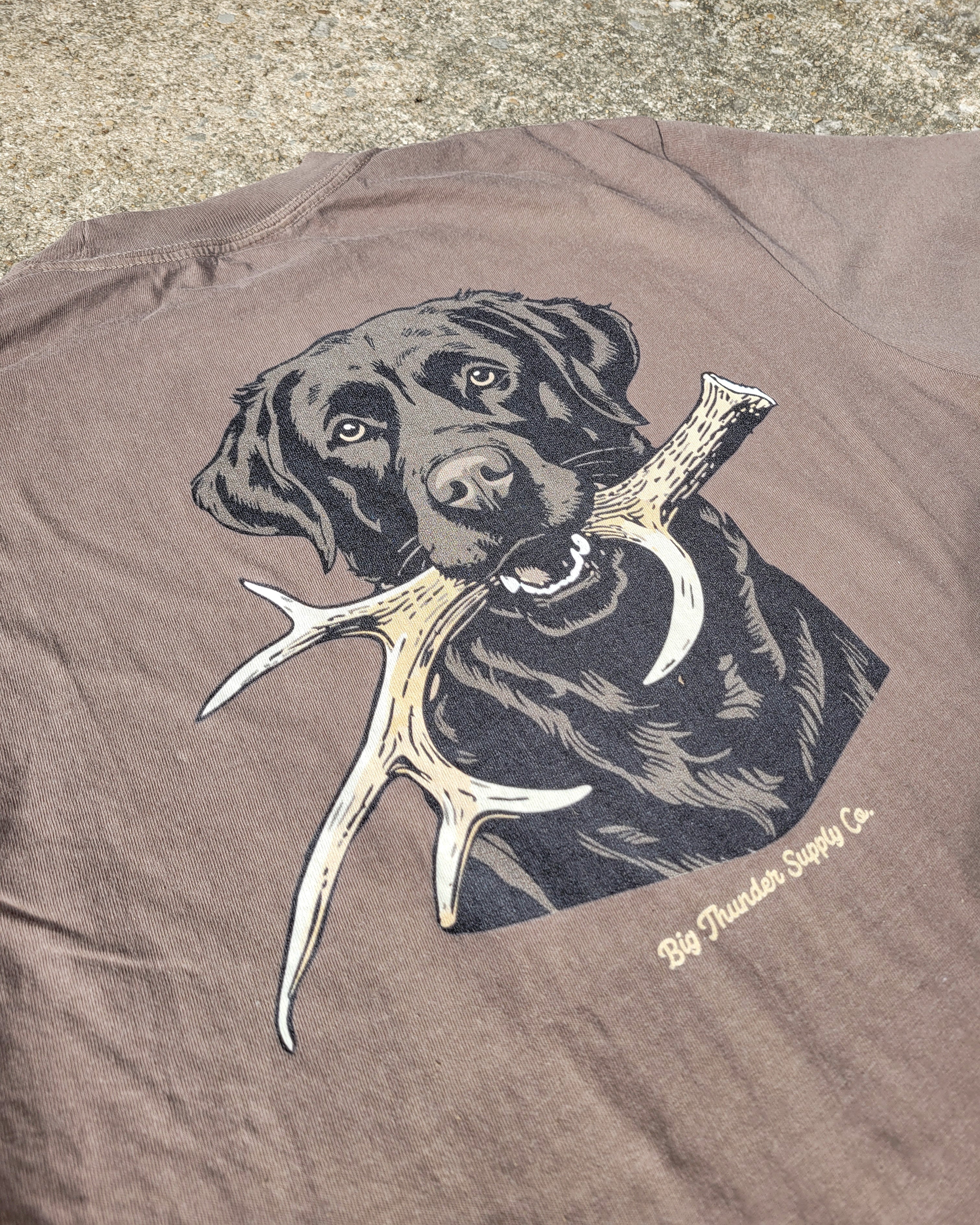 Shed Dog Chocolate Lab - Comfort Colors Unisex Heavyweight T-shirt