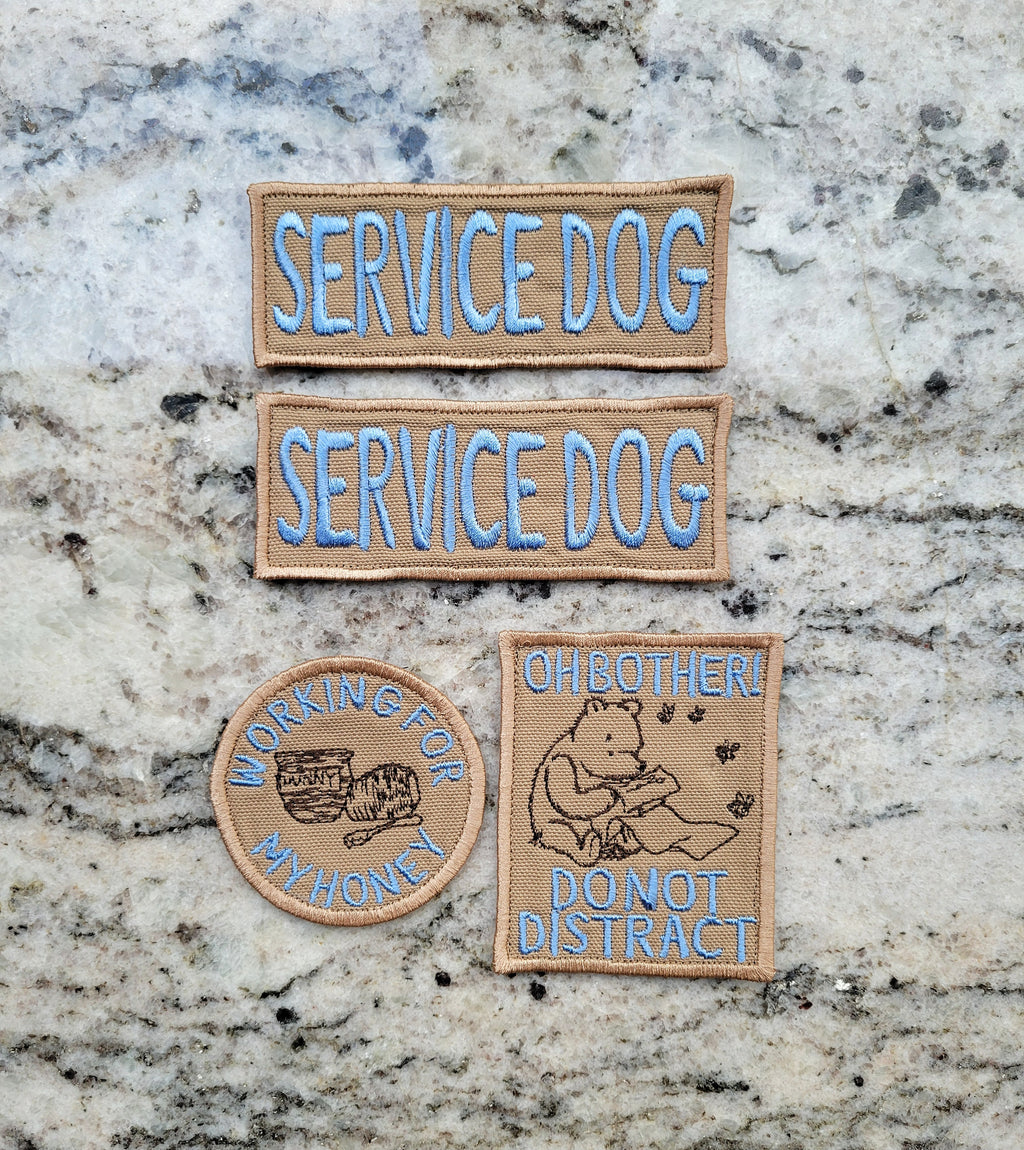 Vintage Pooh Bear Patches - Service Dog