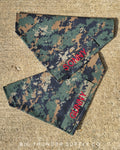 U.S. Marines Woodland Custom Military Dog Cat Slip On Collar Bandana