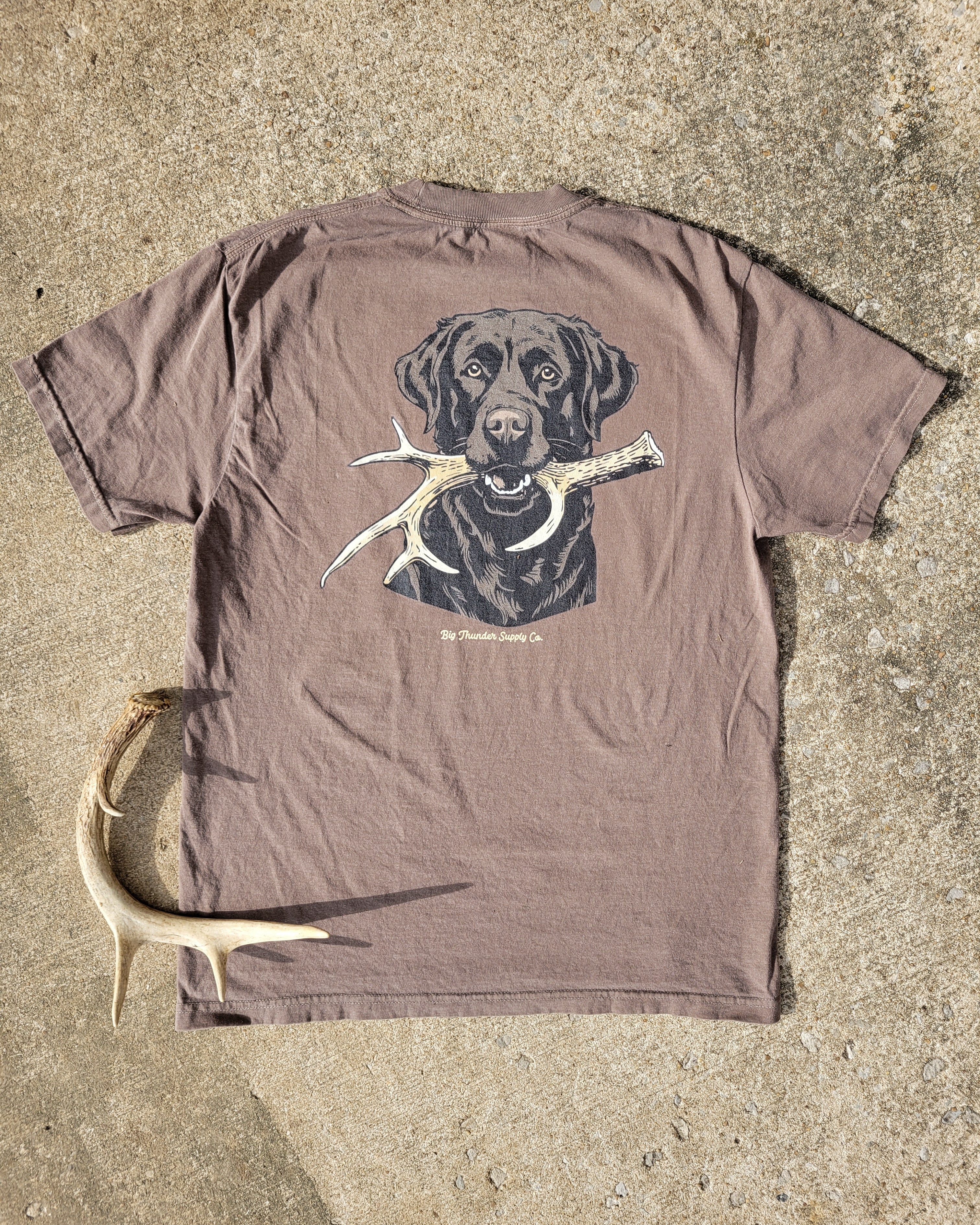 Shed Dog Chocolate Lab - Comfort Colors Unisex Heavyweight T-shirt