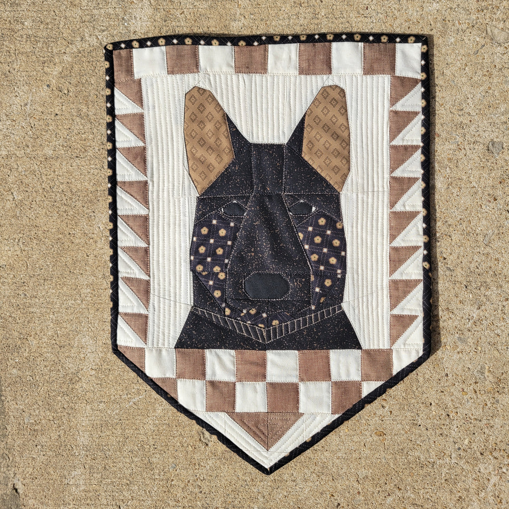German Shepherd Handmade Quilted Wall Hanging