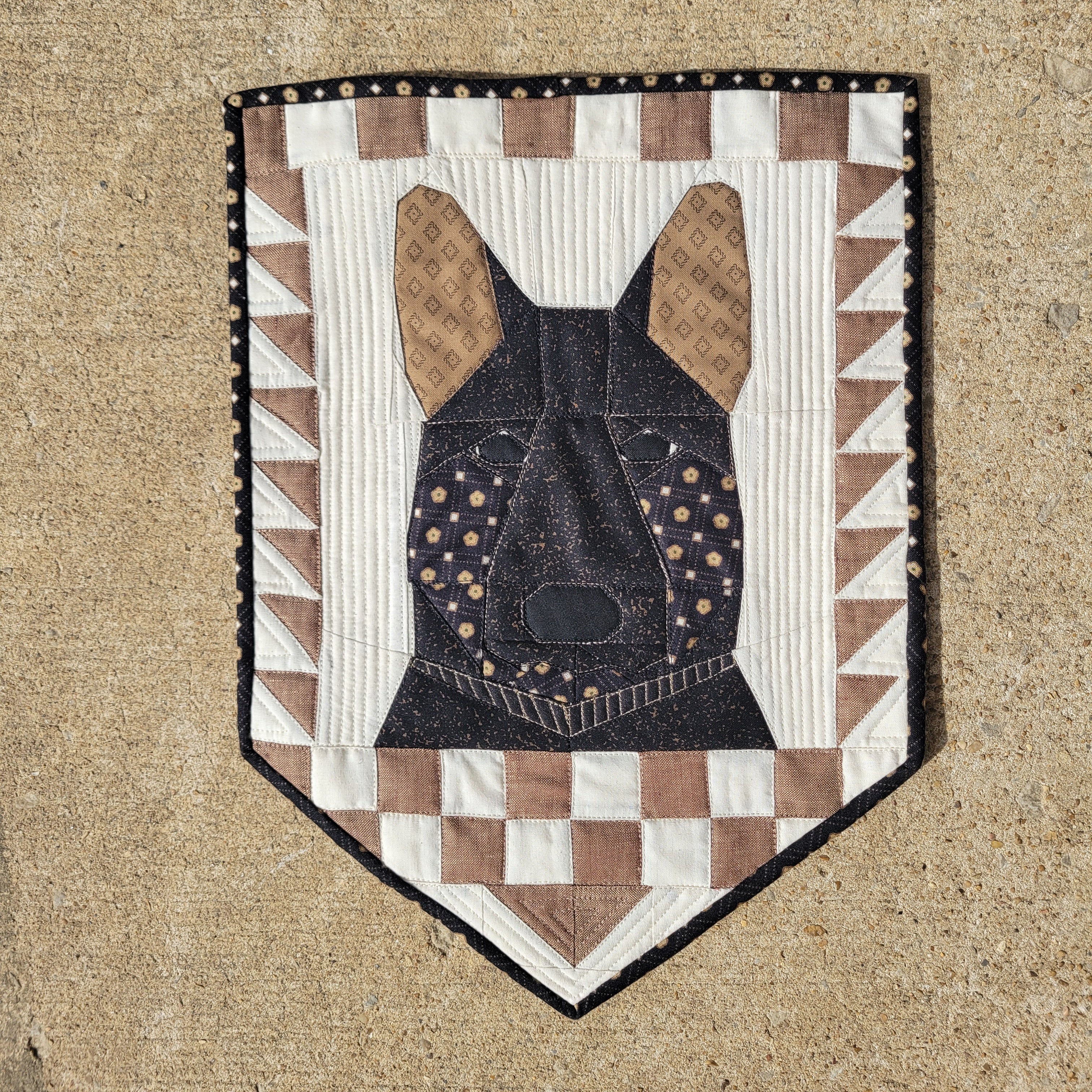 German Shepherd Handmade Quilted Wall Hanging