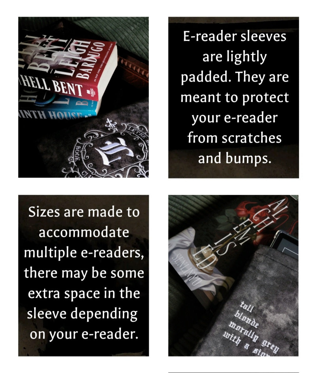 Skin of a Killer Kindle Kobo Lightly Padded Kindle E-Reader Sleeve with Snap