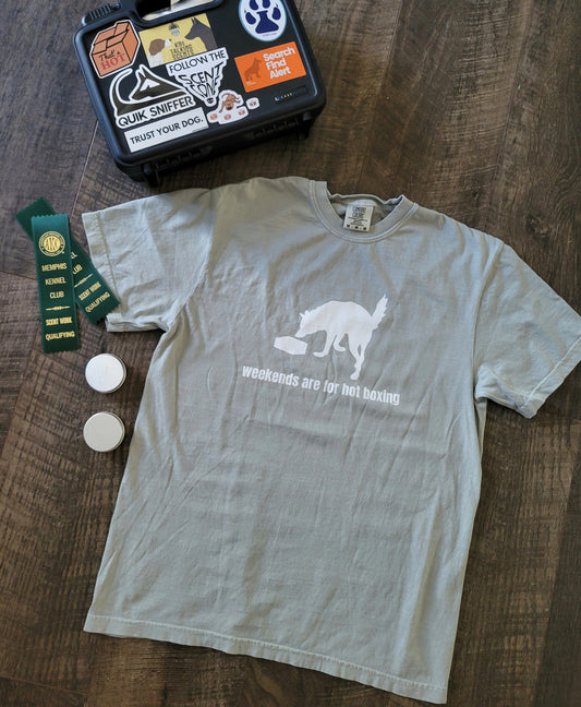 Weekends Are For Hot Boxing - Unisex garment-dyed Comfort Colors heavyweight t-shirt