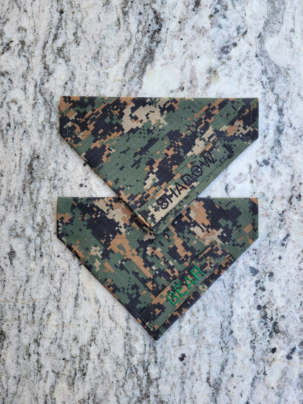 U.S. Marines Woodland Custom Military Dog Cat Slip On Collar Bandana