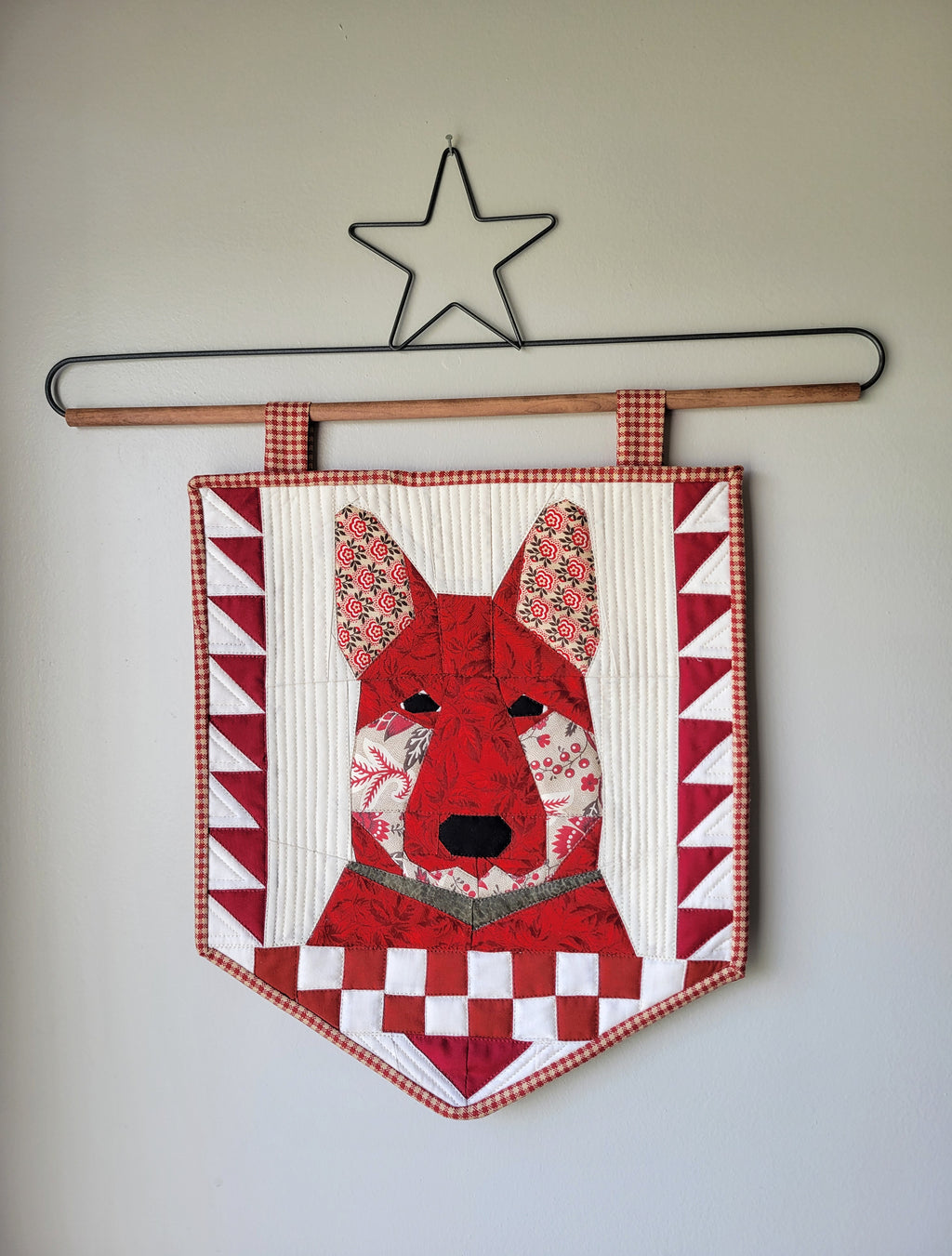 German Shepherd Handmade Quilted Wall Hanging