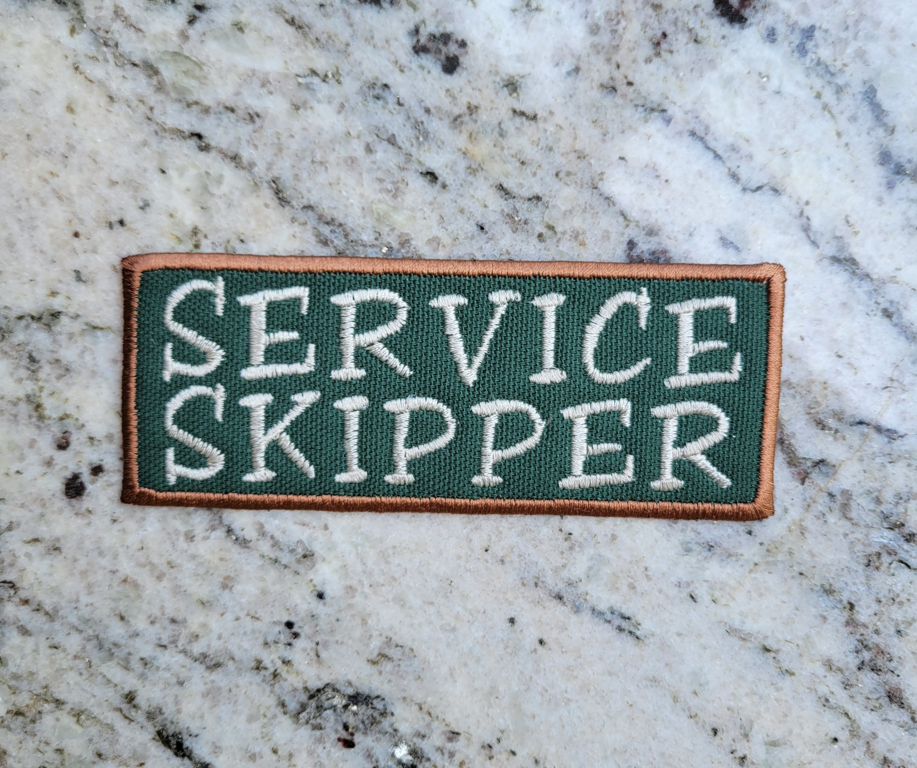 Service Skipper Patches - Service Dog