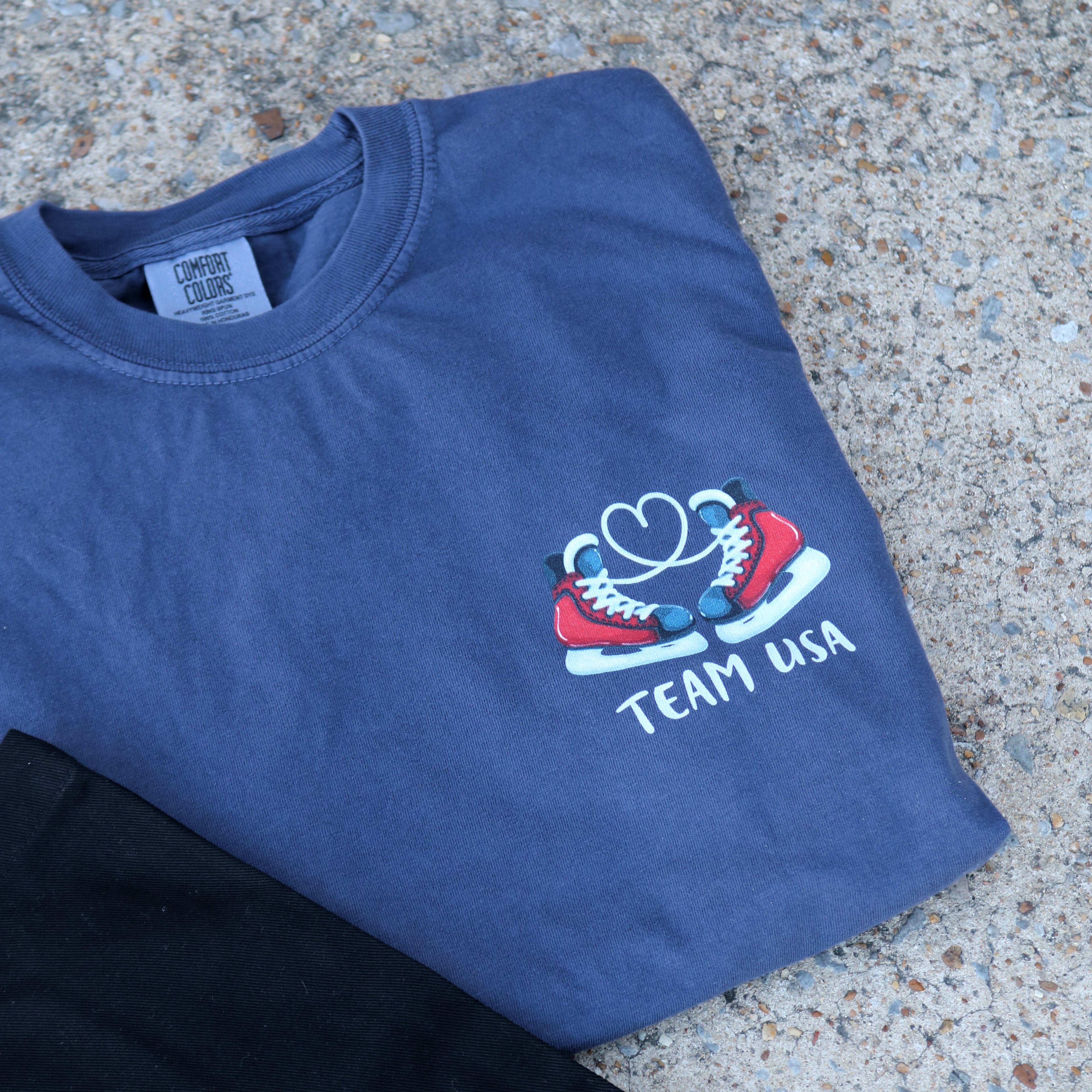Team USA Hockey - Unisex Comfort Colors T-shirt