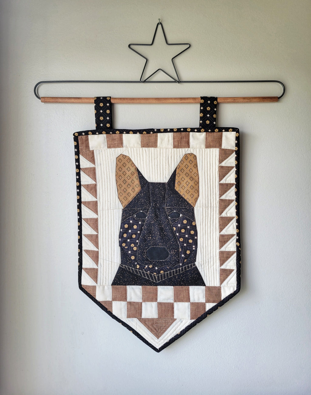 German Shepherd Handmade Quilted Wall Hanging