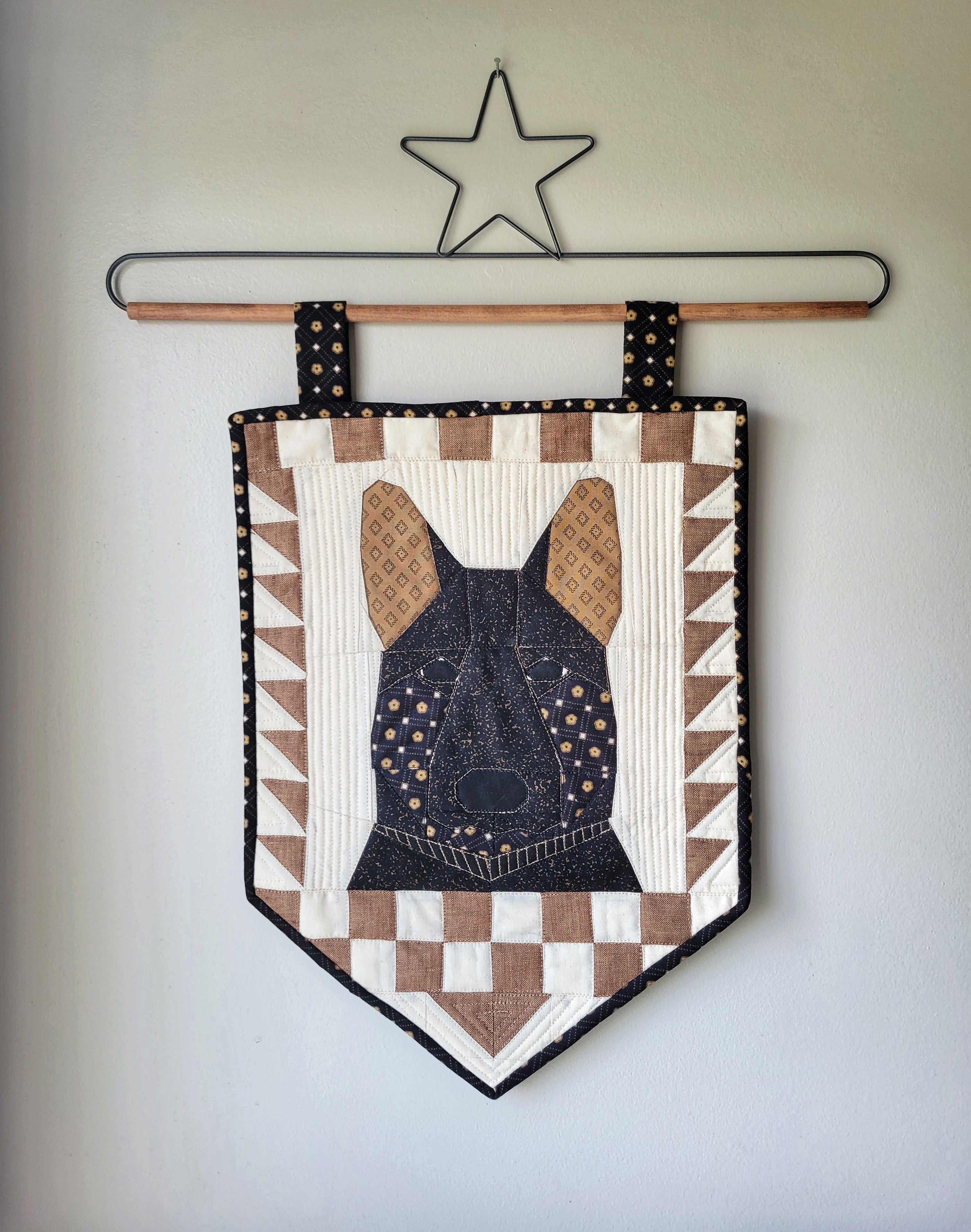 German Shepherd Handmade Quilted Wall Hanging