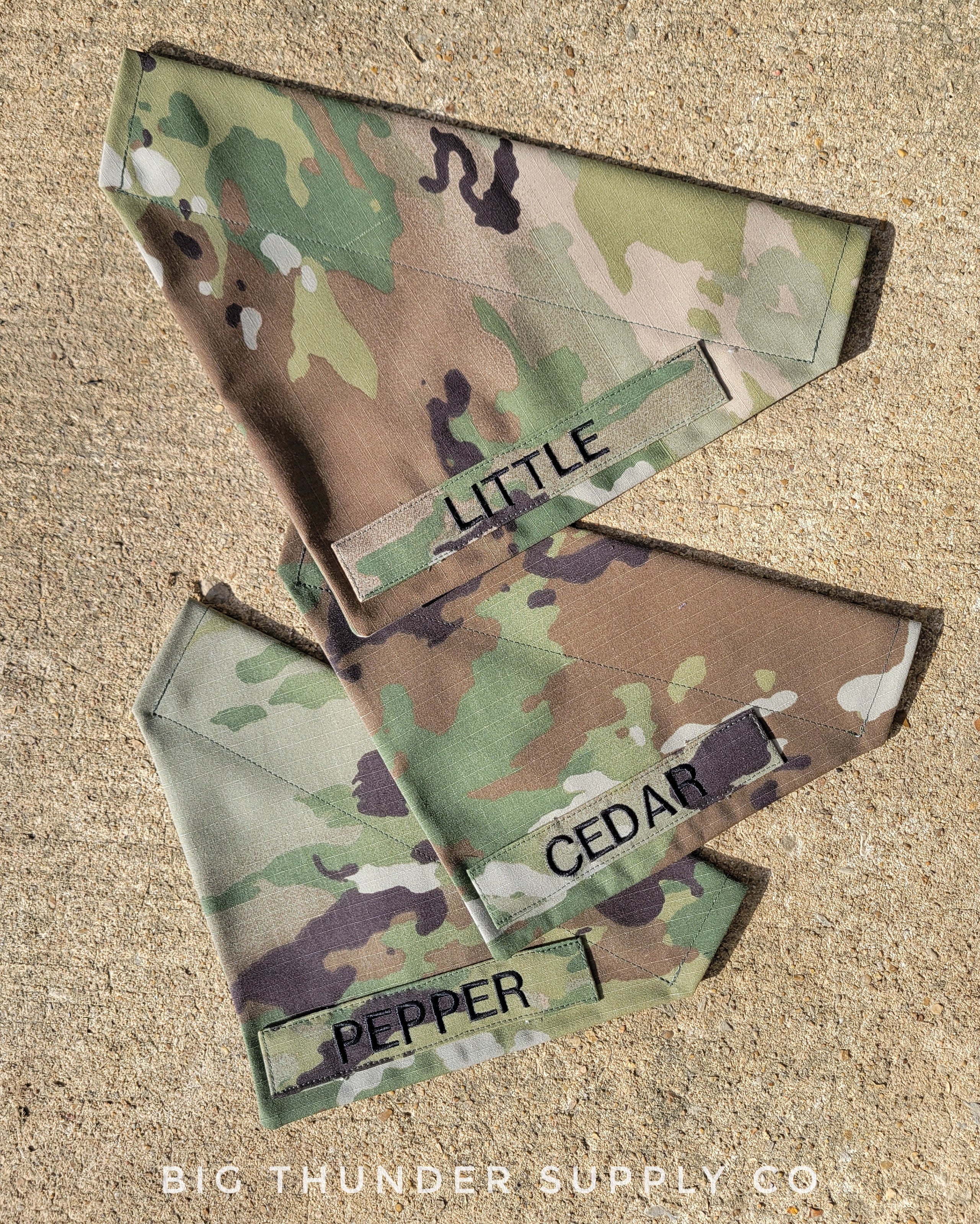 U.S. Army Air Force Multicam Custom Military Dog Cat Slip On Collar Bandana