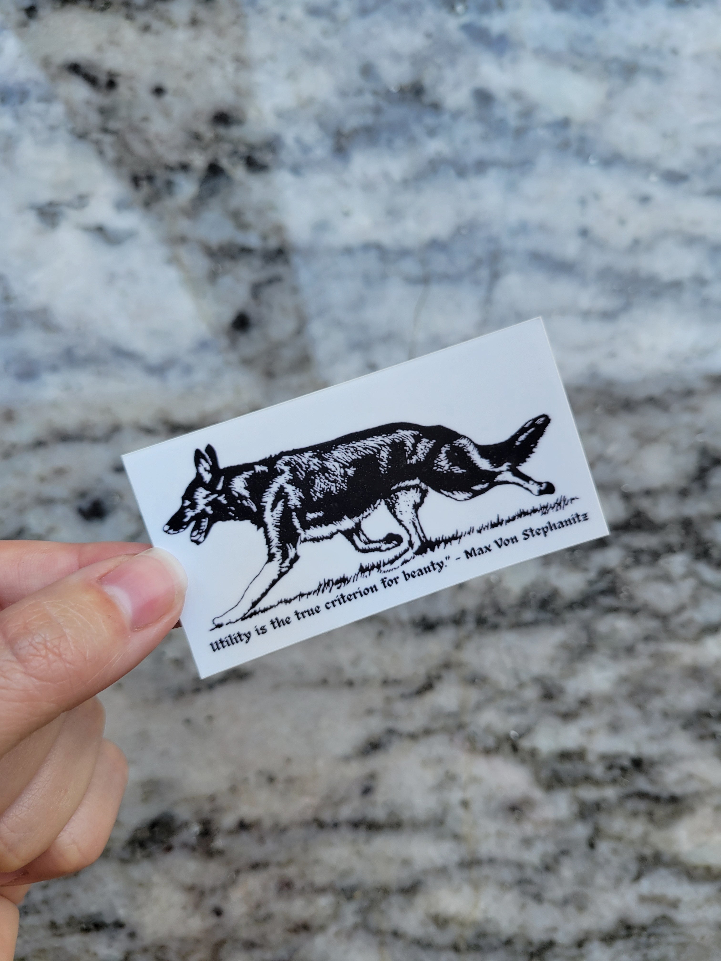 German Shepherd Utility Sticker