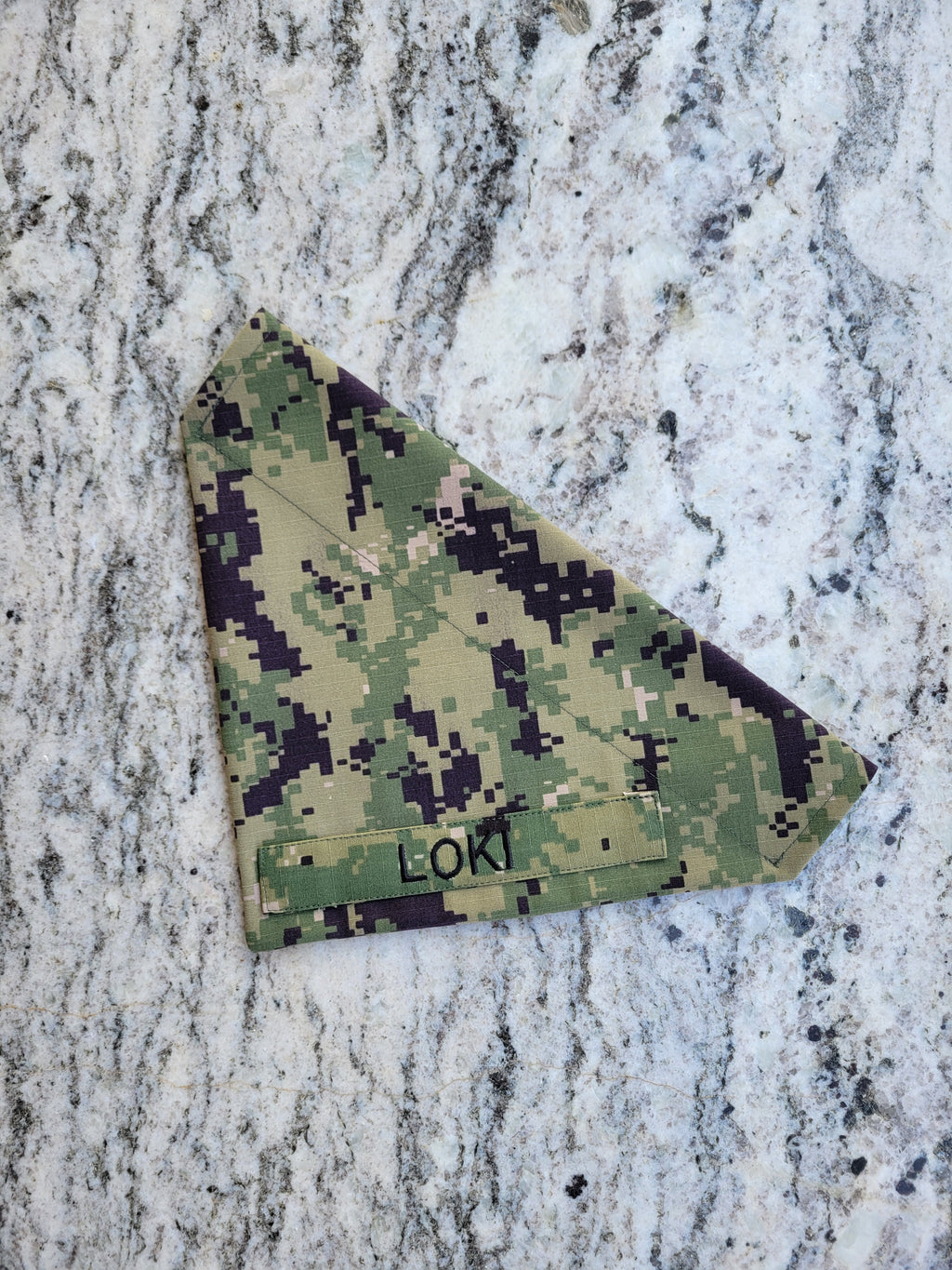 U.S. Navy Type III Digital Custom Military Dog Cat Slip On Collar Bandana
