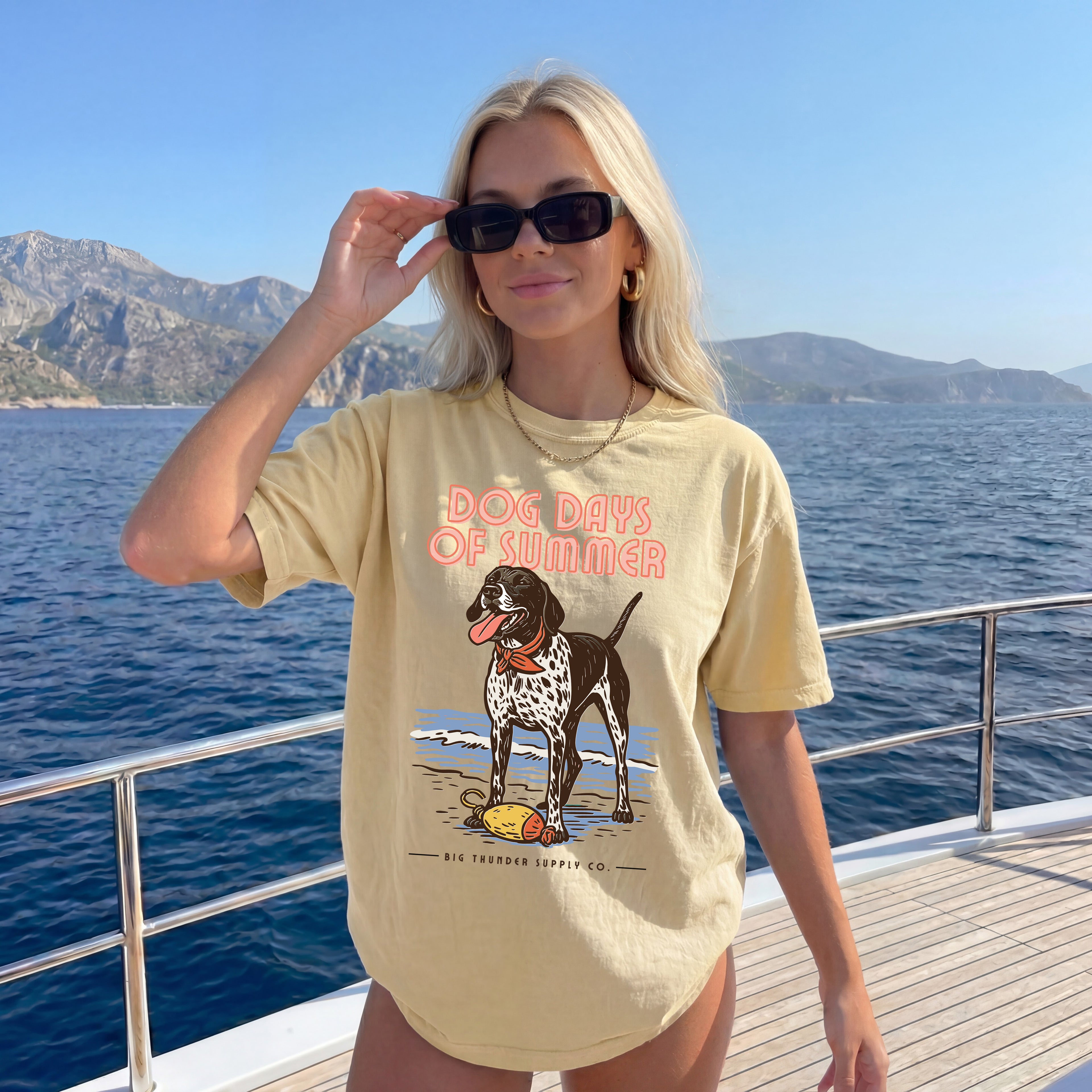 Dog Days Of Summer Pointer - Comfort Colors Unisex T-shirt