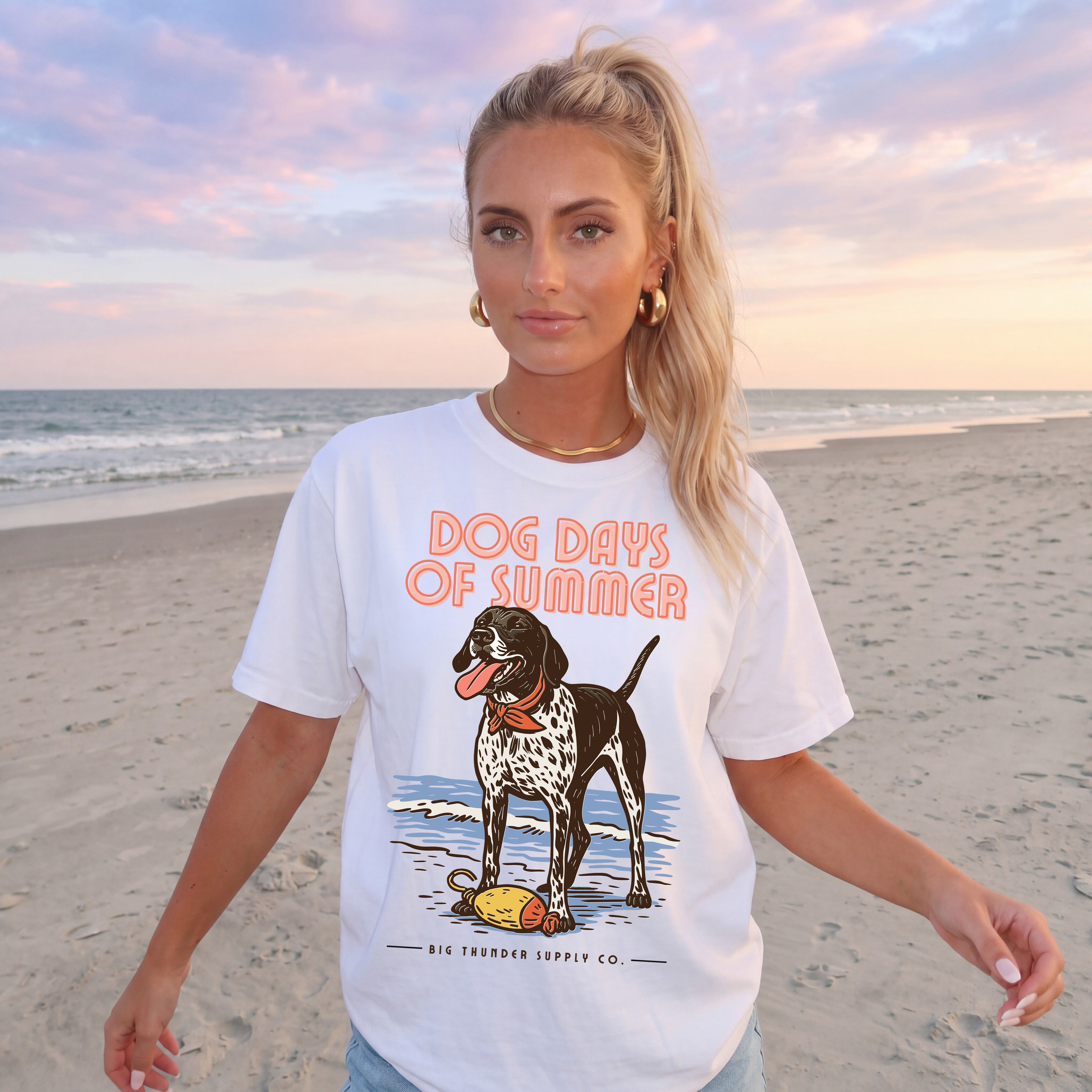 Dog Days Of Summer Pointer - Comfort Colors Unisex T-shirt