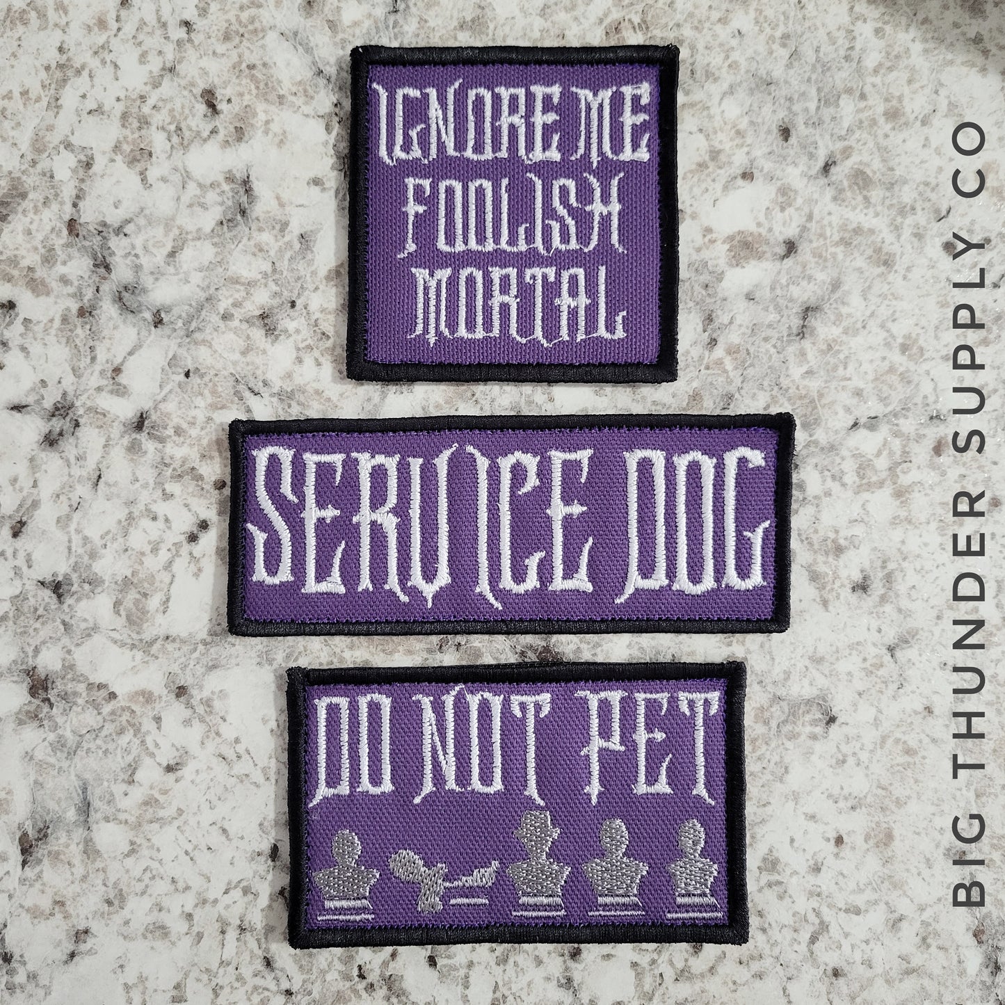 Haunted House Mansion Service Dog Patch Set - Service Dog Patches