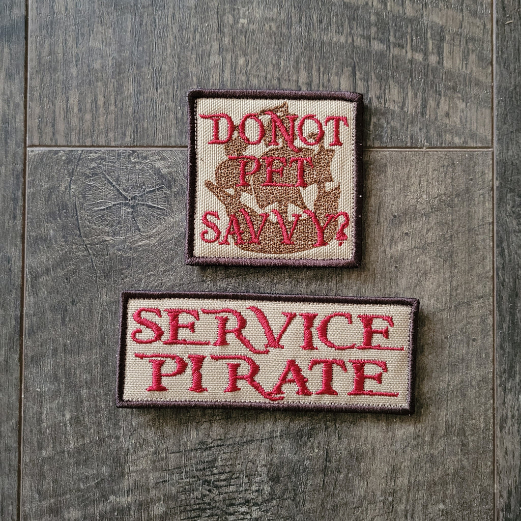 Service Pirate Patch Set - Service Dog Patches